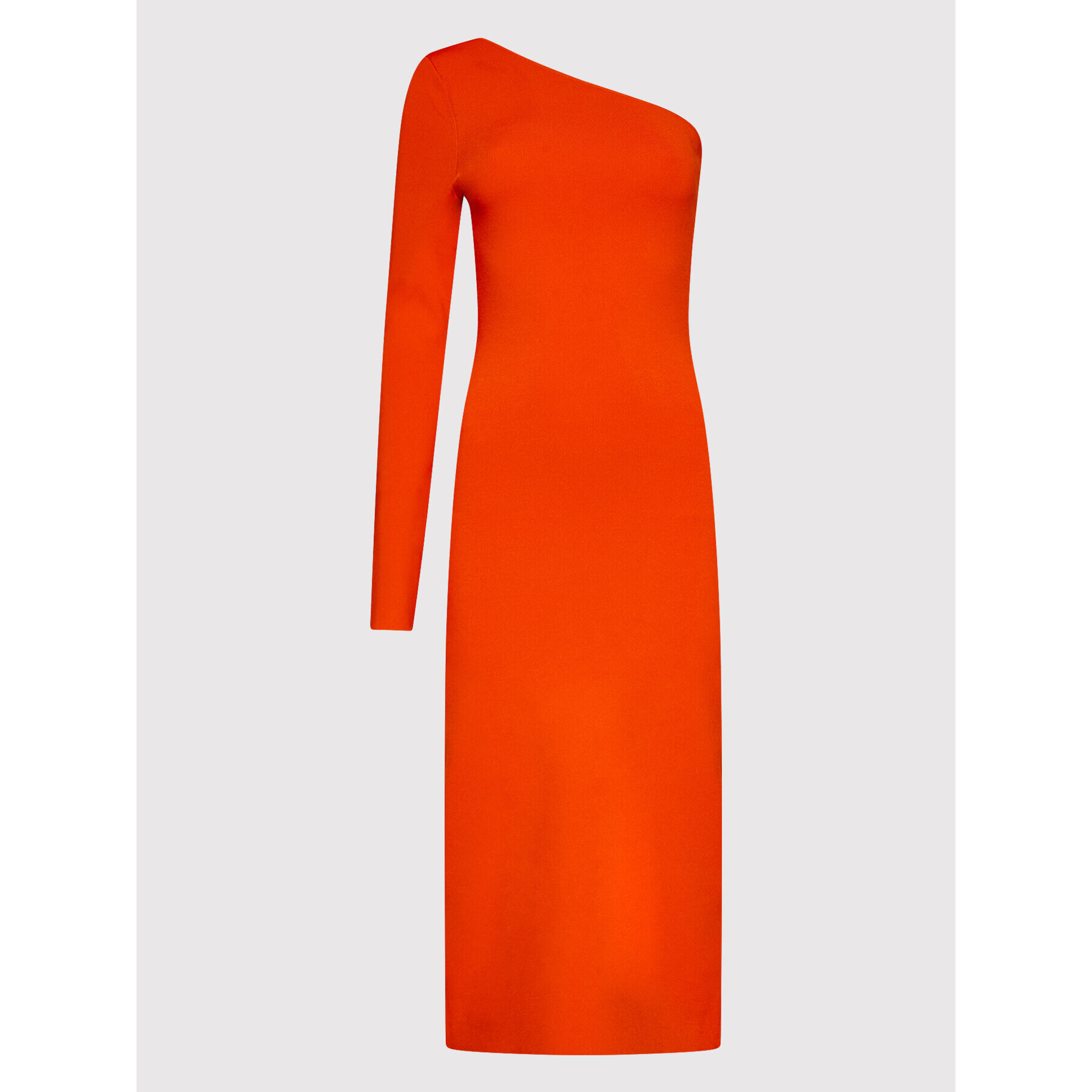 Victoria Victoria Beckham Koktejlové šaty One Shoulder 1222KDR003593A Oranžová Slim Fit - Pepit.cz