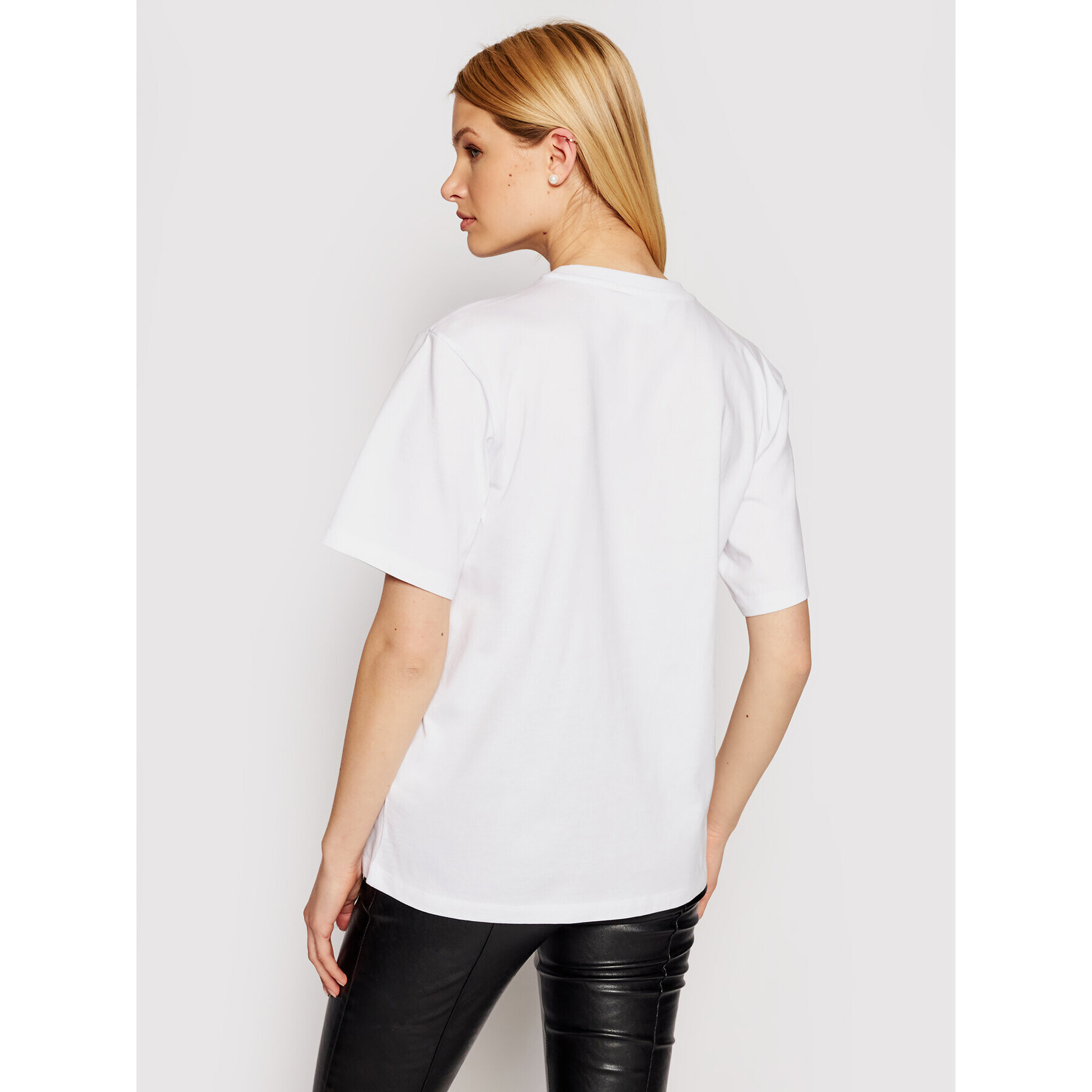 Victoria Victoria Beckham T-Shirt Ffs Smile 2221JTS002512A Bílá Regular Fit - Pepit.cz