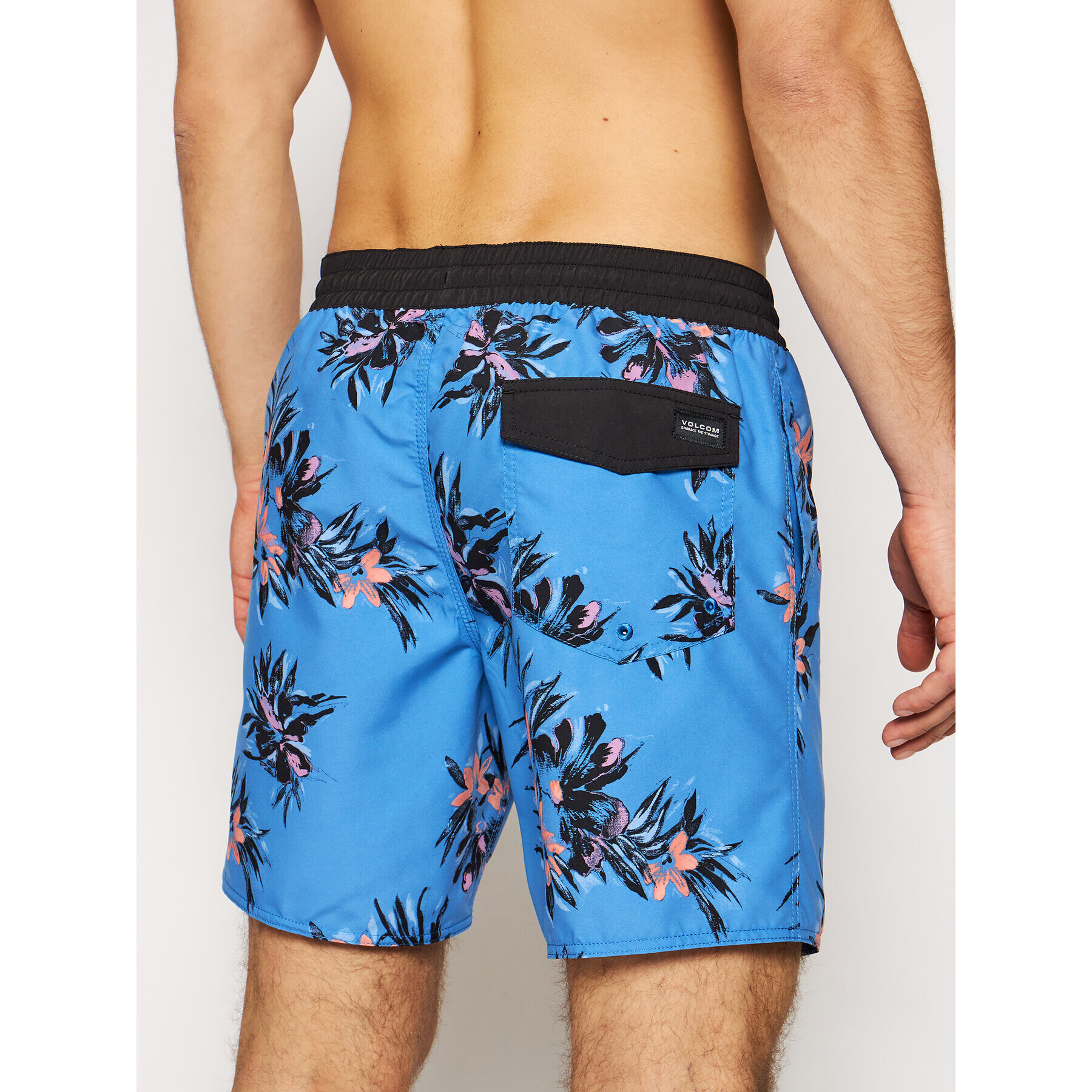 Volcom Plavecké šortky Earthly Delight A2512101 Modrá Regular Fit - Pepit.cz