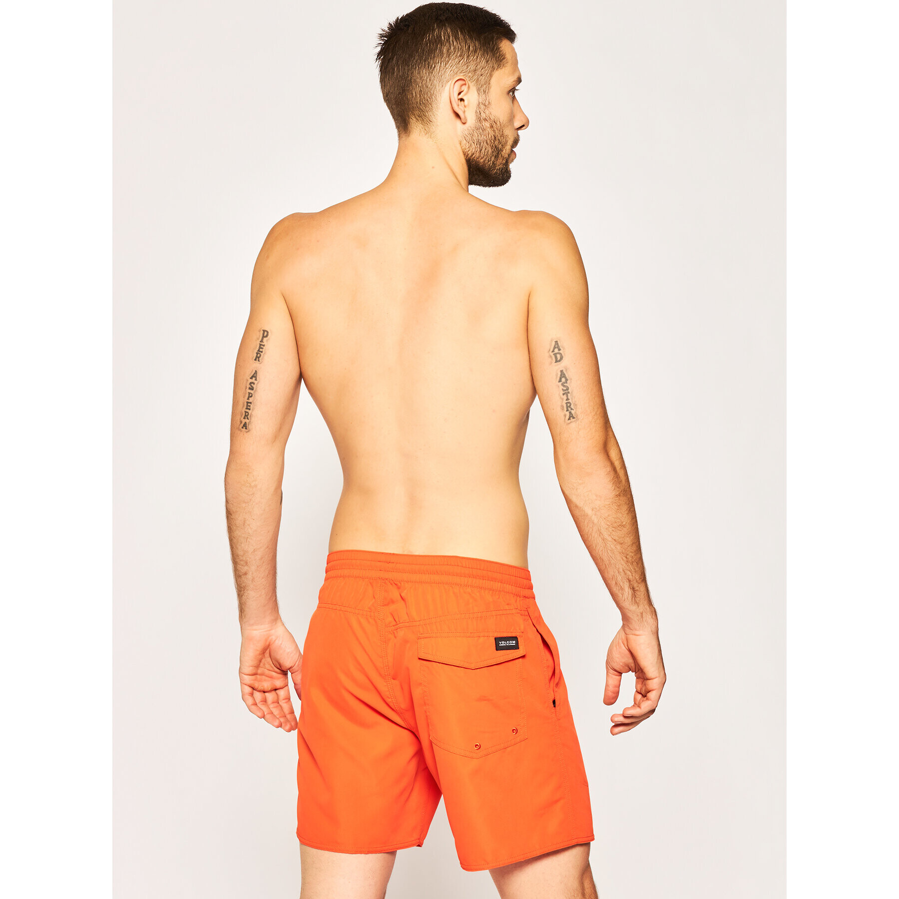 Volcom Plavecké šortky Lido Solid A2512005 Oranžová Regular Fit - Pepit.cz