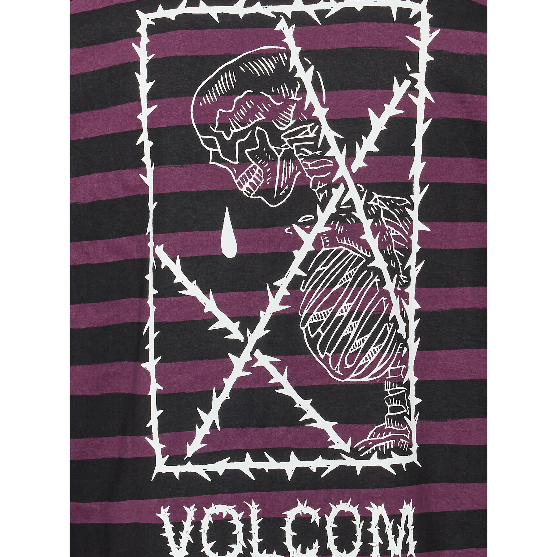 Volcom S dlouhým rukávem Vaderetro A3632207 Fialová Regular Fit - Pepit.cz