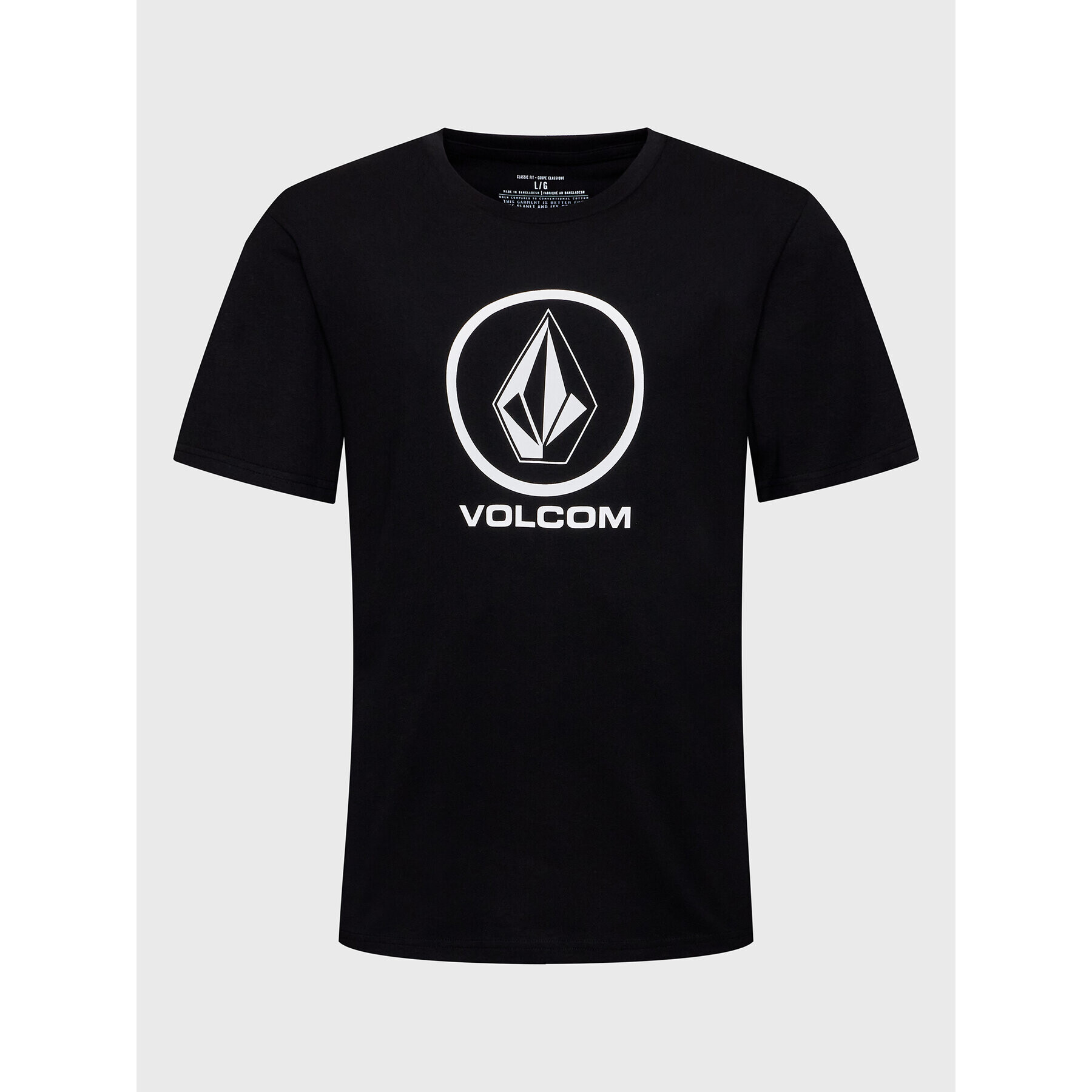 Volcom T-Shirt Crips Stone A3512352 Černá Regular Fit - Pepit.cz