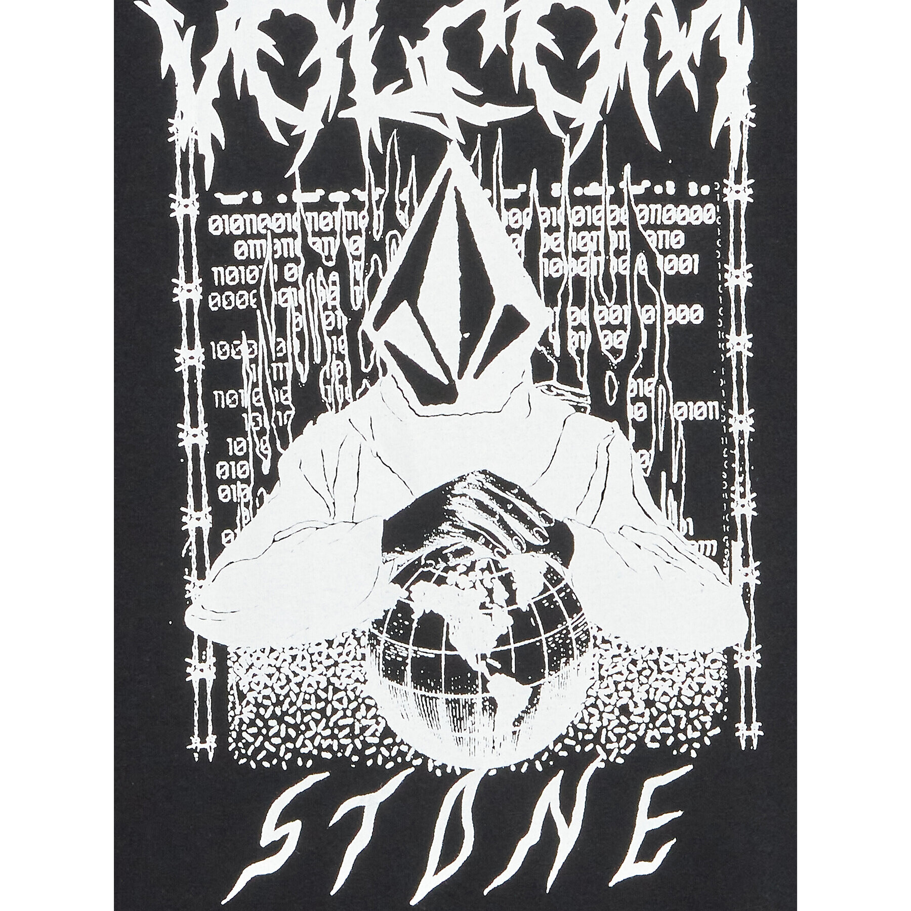 Volcom T-Shirt Edener A4312304 Černá Loose Fit - Pepit.cz