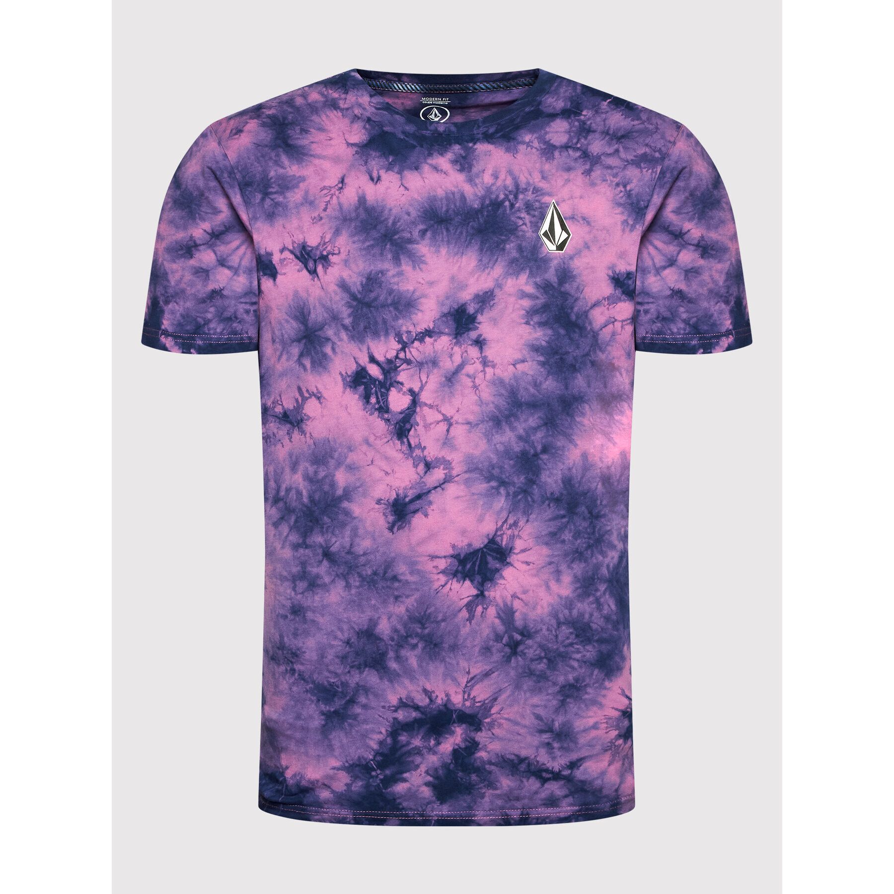 Volcom T-Shirt Iconic Dye A5212202 Růžová Modern Fit - Pepit.cz