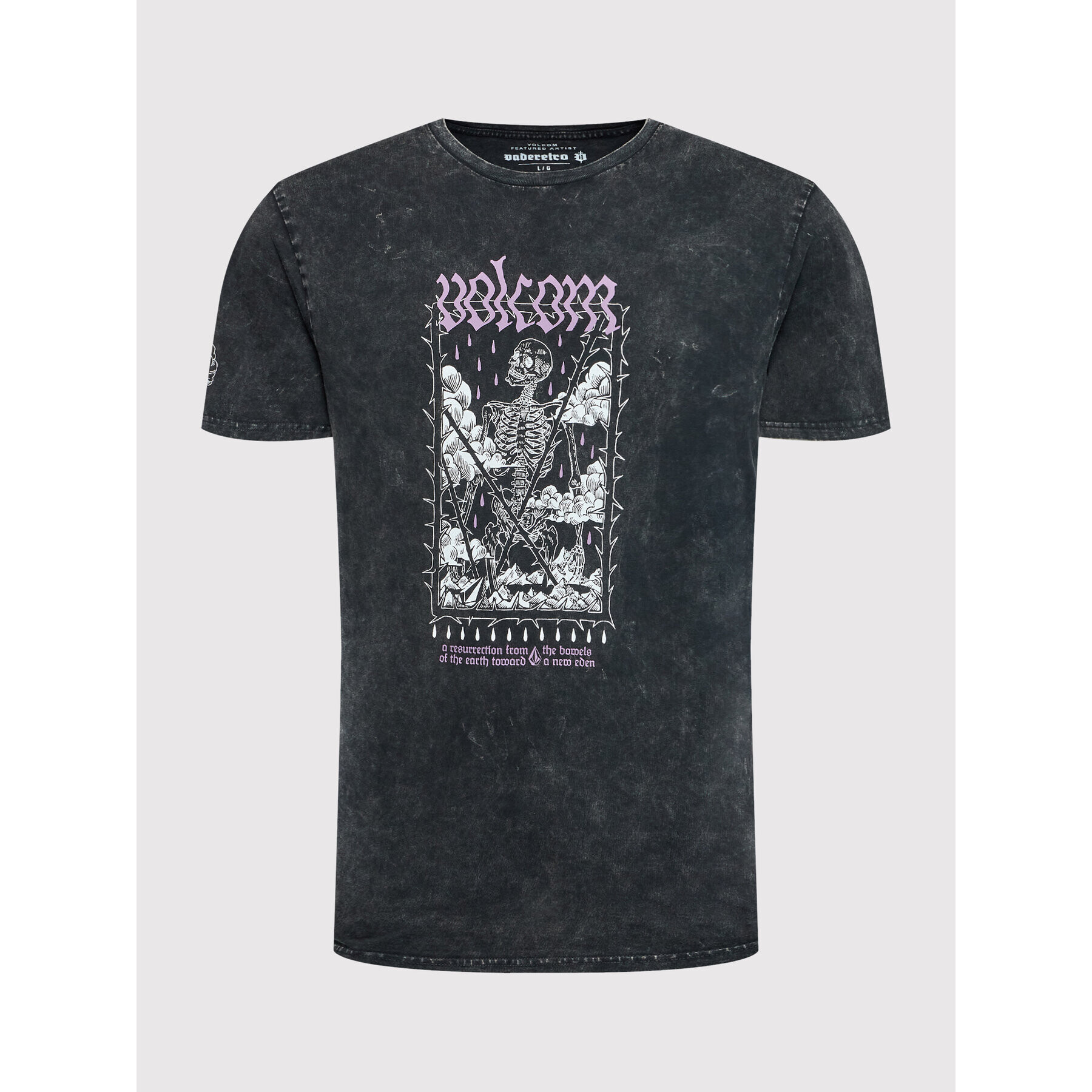 Volcom T-Shirt Vaderetro A5232206 Černá Modern Fit - Pepit.cz