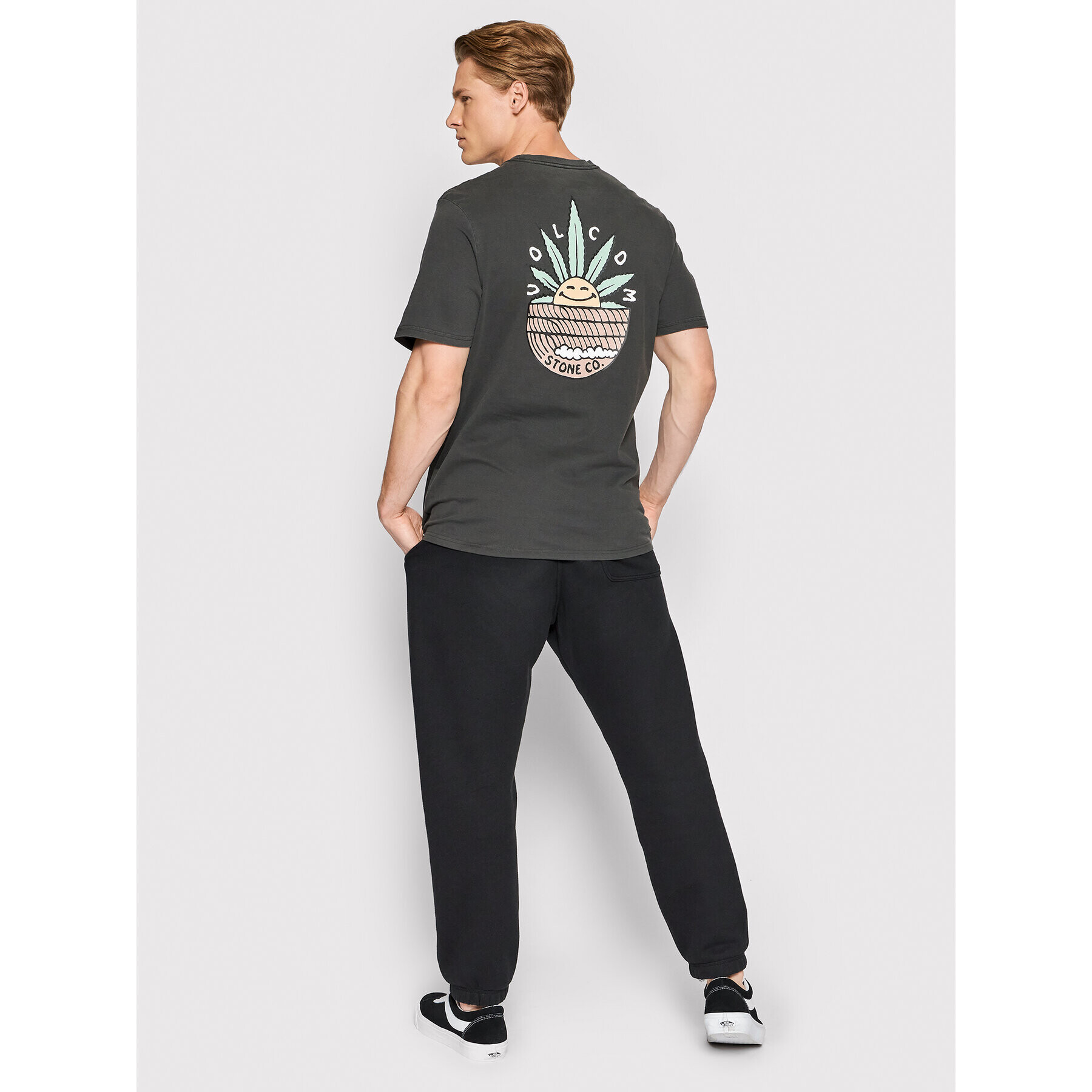 Volcom T-Shirt Wakenbake A5212205 Černá Modern Fit - Pepit.cz