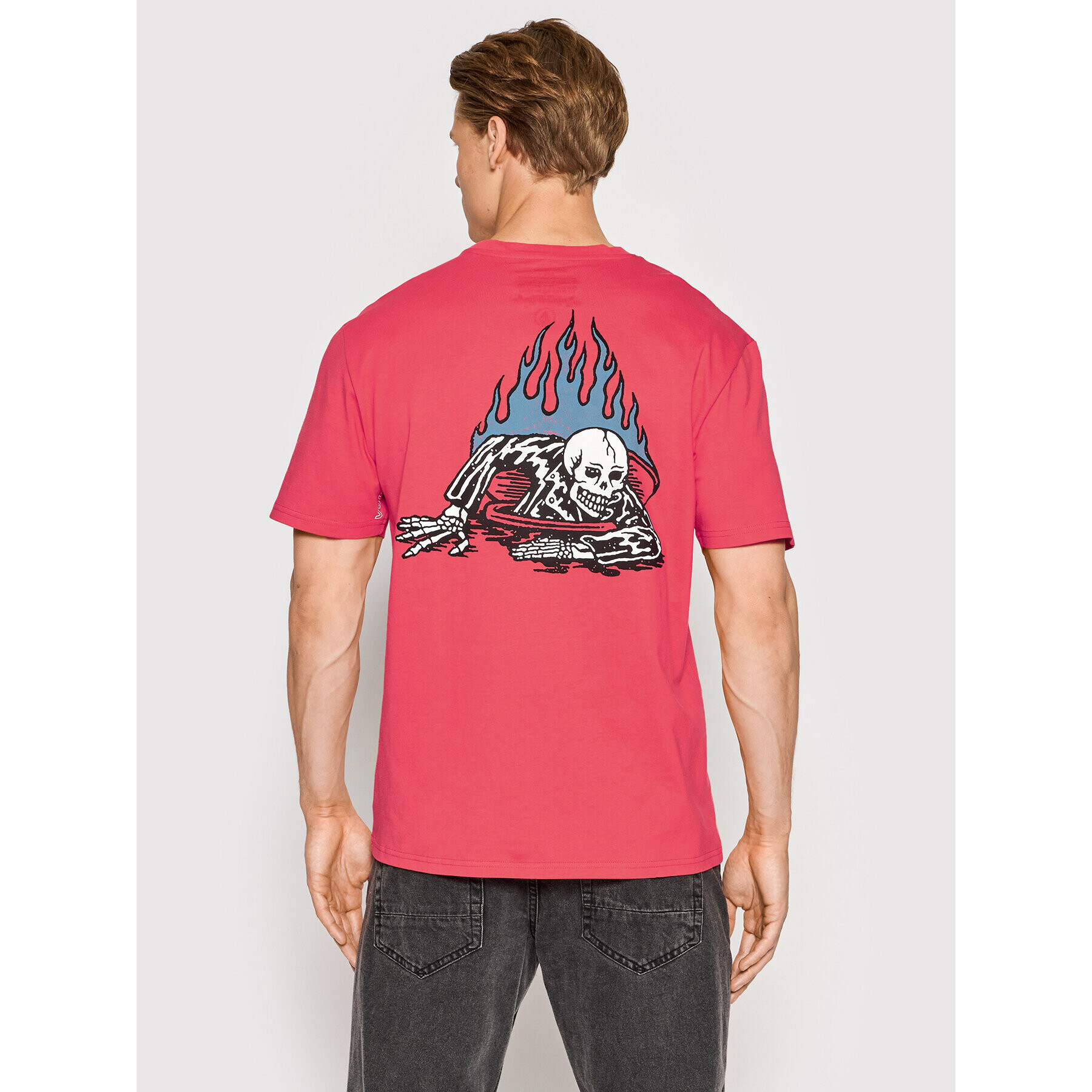 Volcom T-Shirt Zombie A3512212 Červená Regular Fit - Pepit.cz