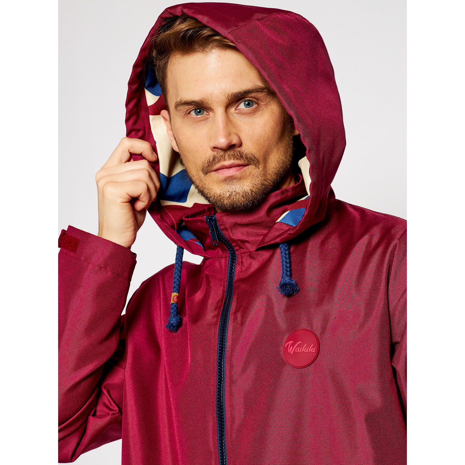 Waikiki Vibe Parka Moro Burgund Bordó Regular Fit - Pepit.cz