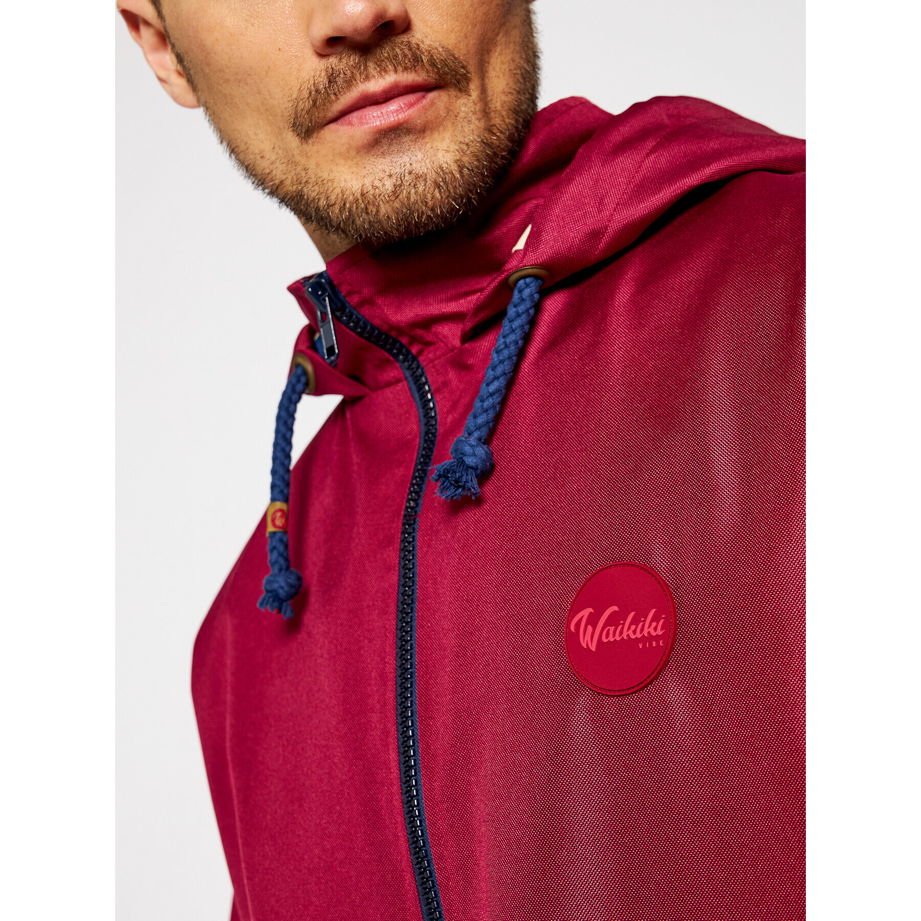 Waikiki Vibe Parka Moro Burgund Bordó Regular Fit - Pepit.cz