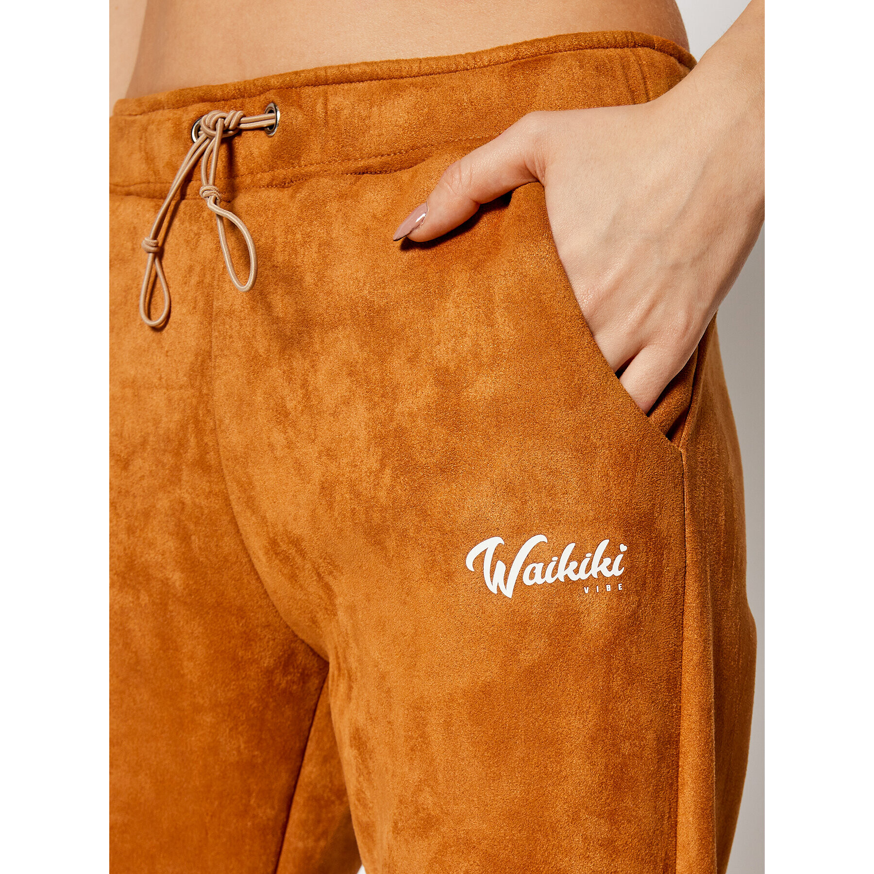 Waikiki Vibe Teplákové kalhoty Wild Desert Hnědá Regular Fit - Pepit.cz