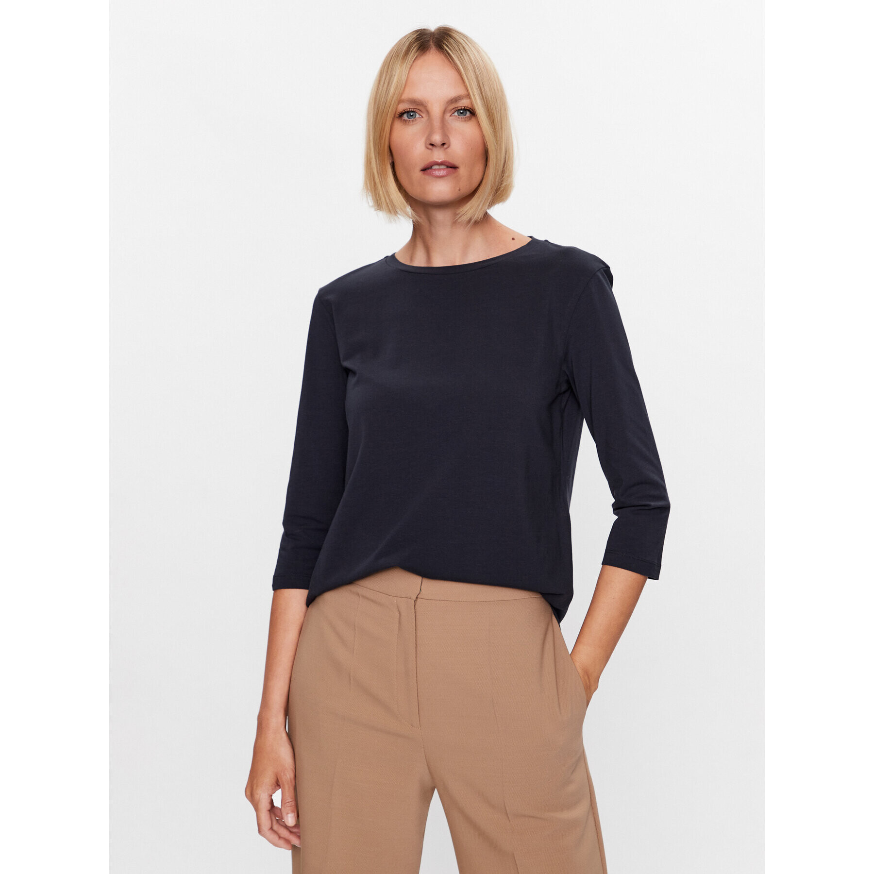 Weekend Max Mara Halenka Multia 23594604 Tmavomodrá Regular Fit - Pepit.cz