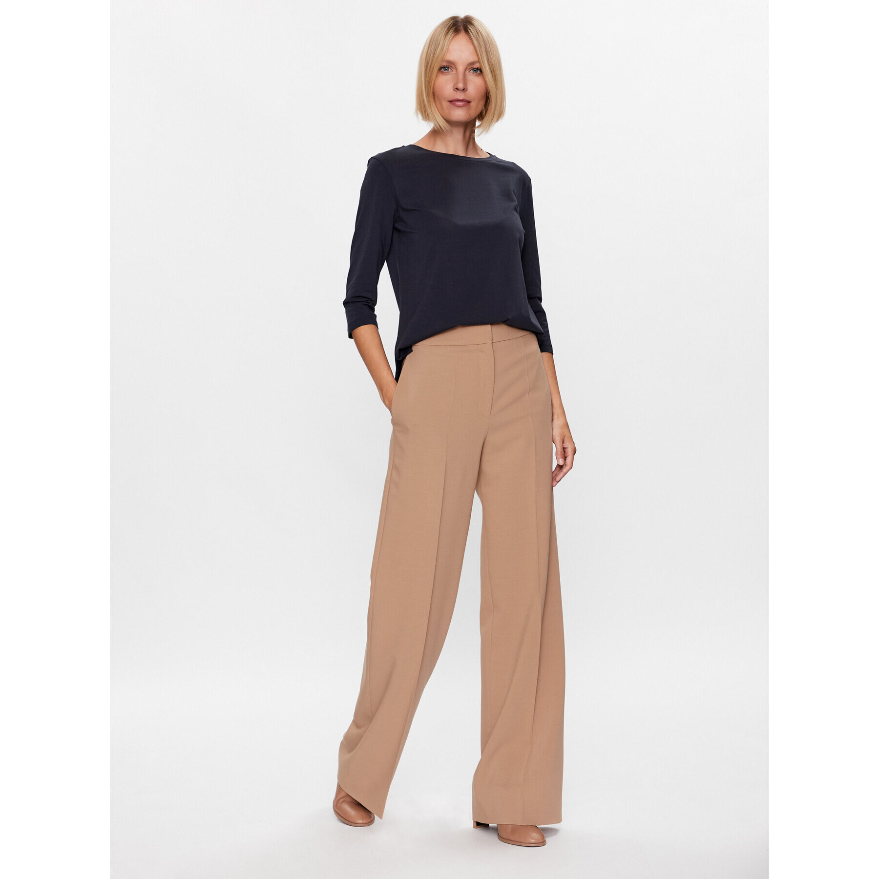 Weekend Max Mara Halenka Multia 23594604 Tmavomodrá Regular Fit - Pepit.cz