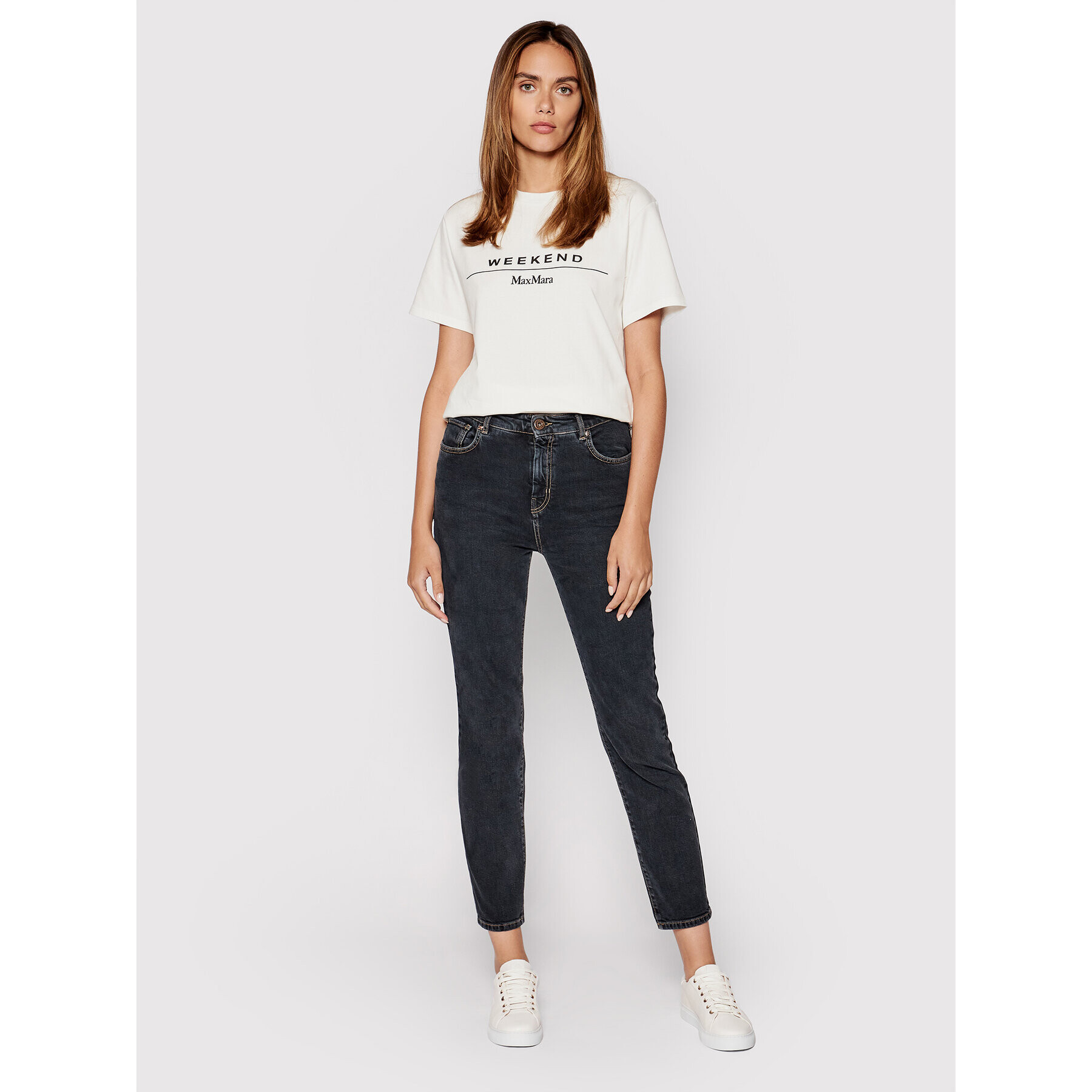 Weekend Max Mara Jeansy Pandoro 51860719 Černá Skinny Fit - Pepit.cz