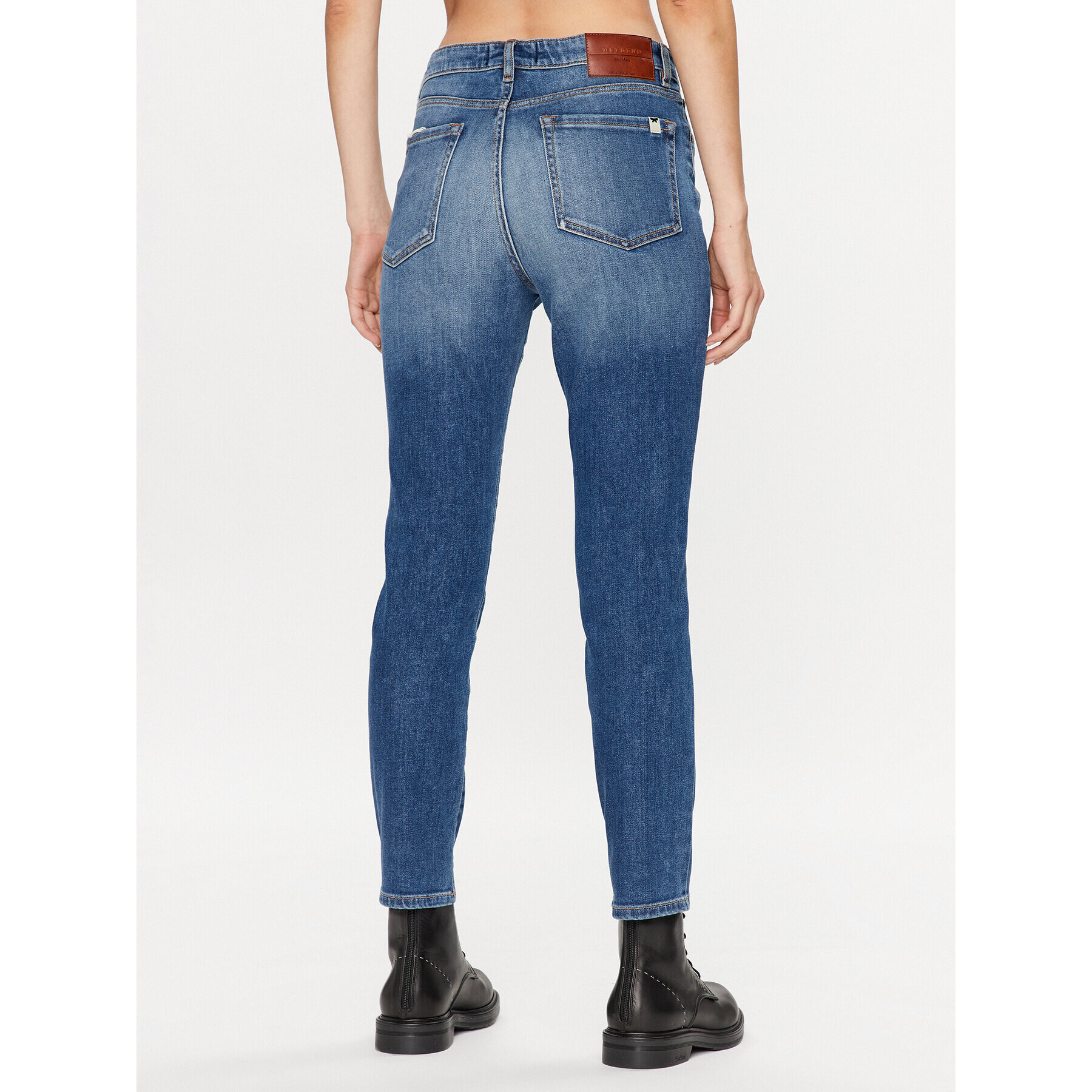 Weekend Max Mara Jeansy Skipper 2351860433650 Modrá Cropped Fit - Pepit.cz