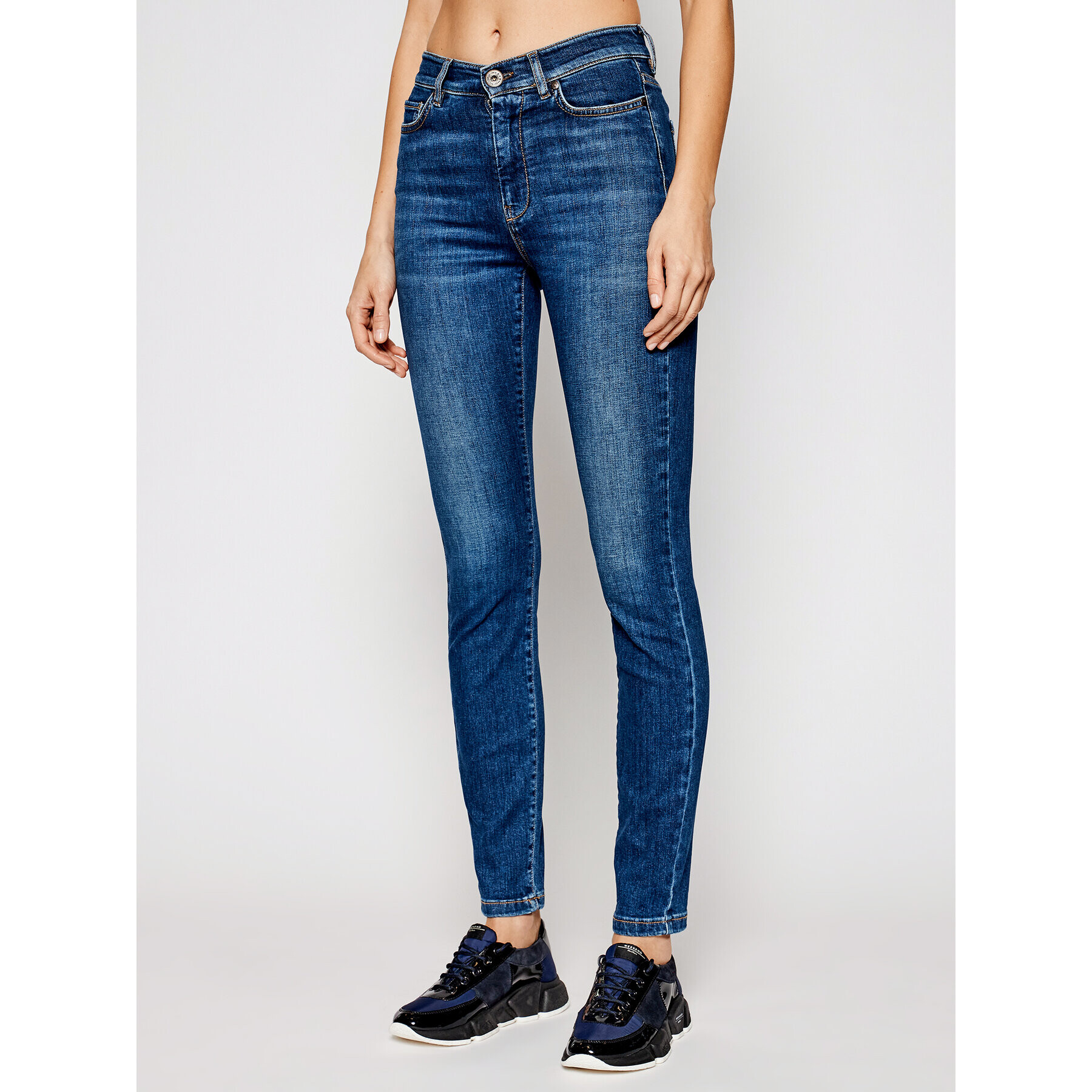 Weekend Max Mara Jeansy Tenace 51810617 Modrá Skinny Fit - Pepit.cz