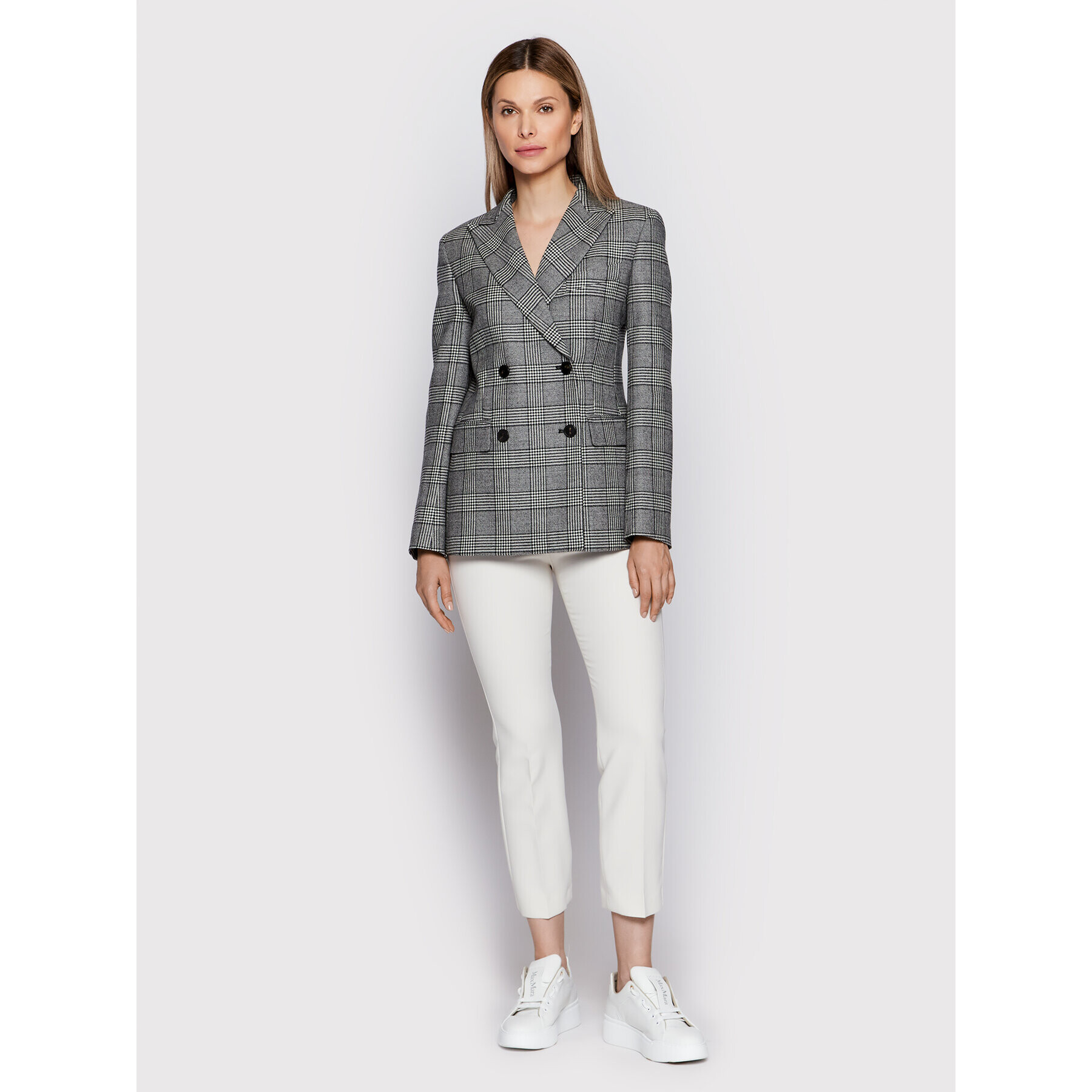 Weekend Max Mara Kalhoty z materiálu Patata 51360129 Béžová Slim Fit - Pepit.cz