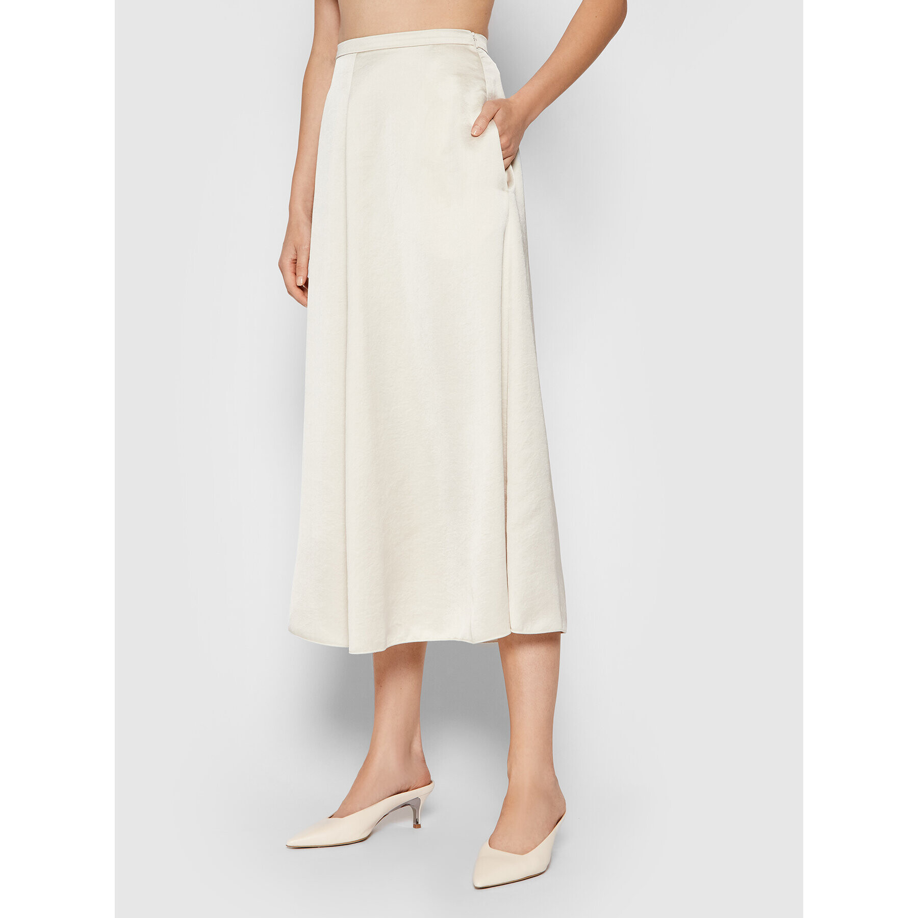 Weekend Max Mara Maxi sukně Babele 51060219 Béžová Regular Fit - Pepit.cz