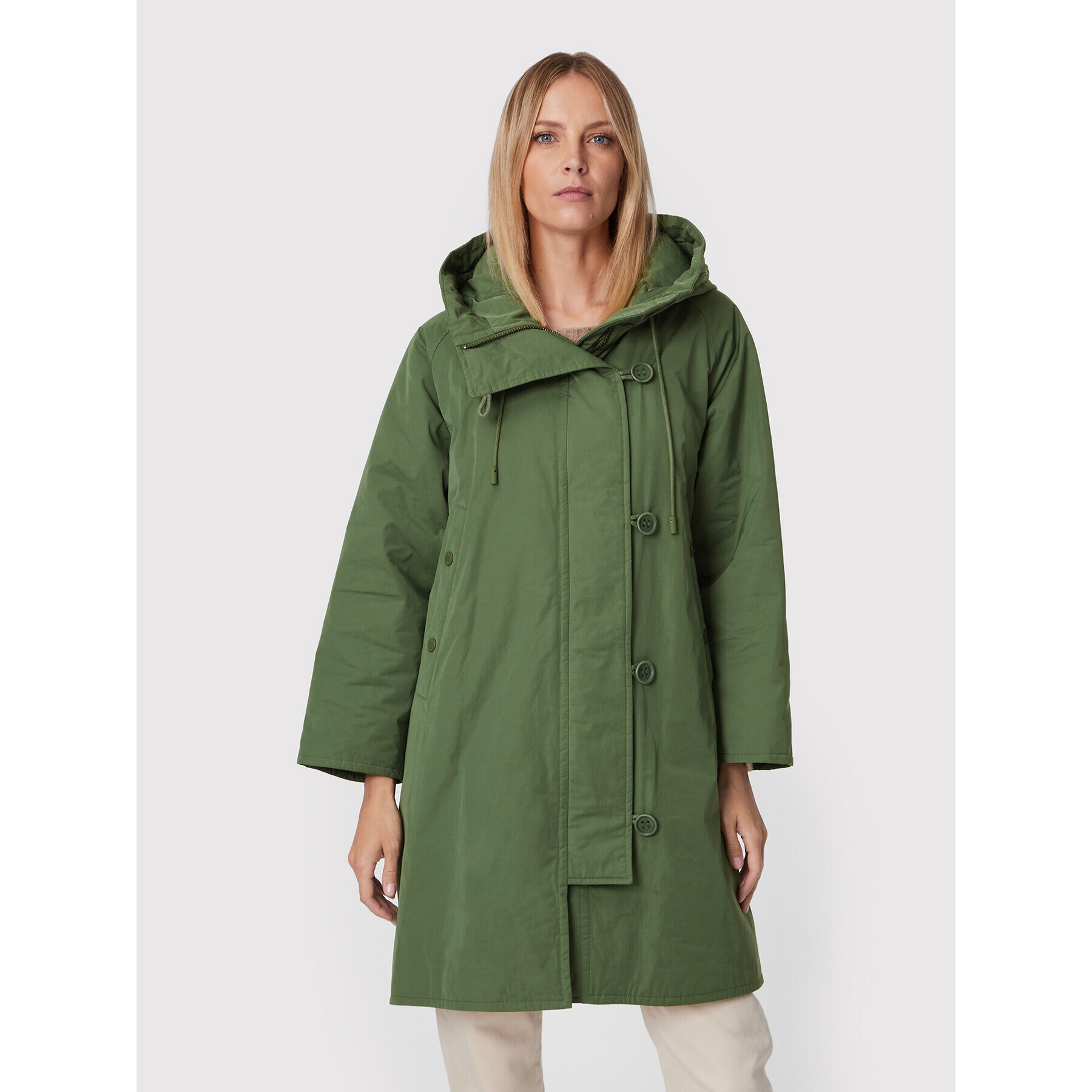 Weekend Max Mara Parka Katia 54960229 Zelená Regular Fit - Pepit.cz