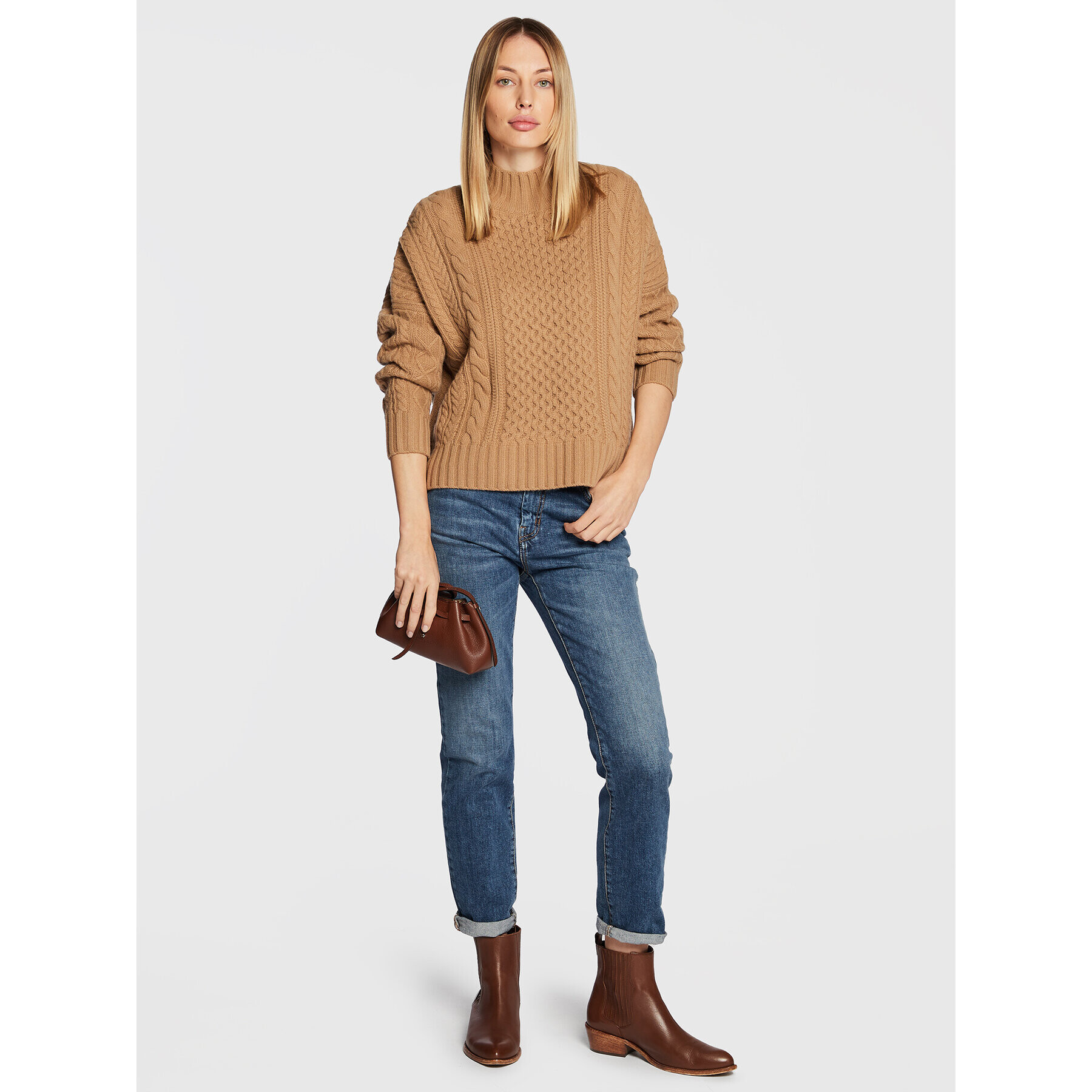 Weekend Max Mara Svetr Roberta 53661523 Hnědá Regular Fit - Pepit.cz