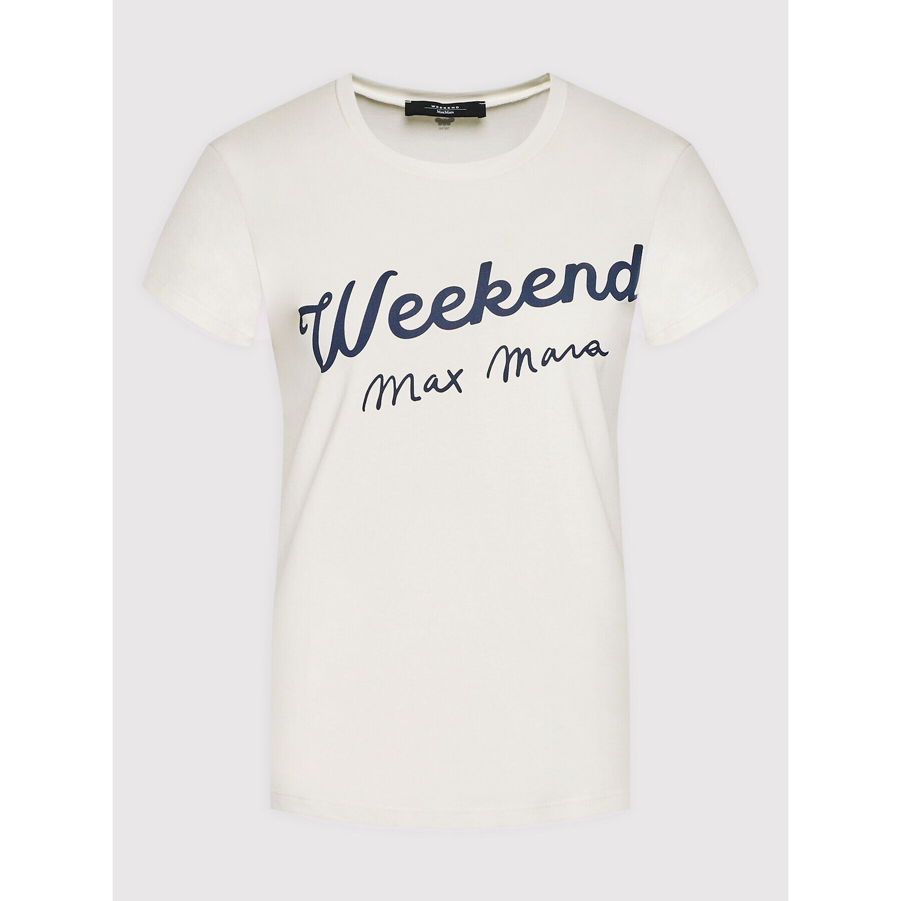 Weekend Max Mara T-Shirt Cacao 59760429 Bílá Regular Fit - Pepit.cz