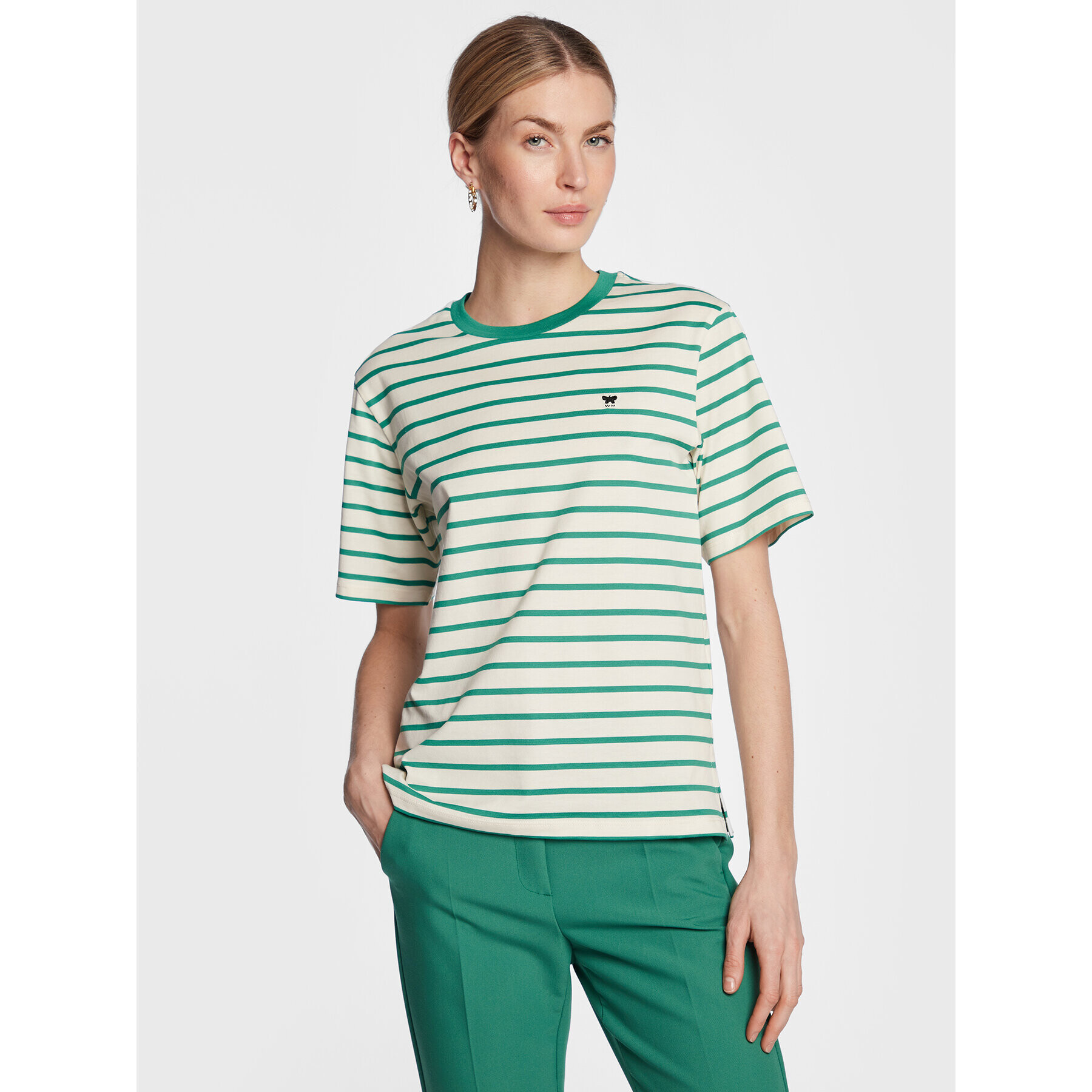 Weekend Max Mara T-Shirt Editto 23597106 Zelená Regular Fit - Pepit.cz