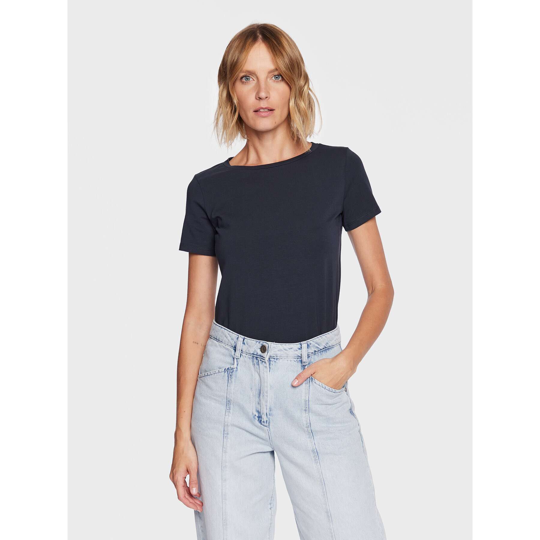 Weekend Max Mara T-Shirt Multib 2359710437 Tmavomodrá Regular Fit - Pepit.cz