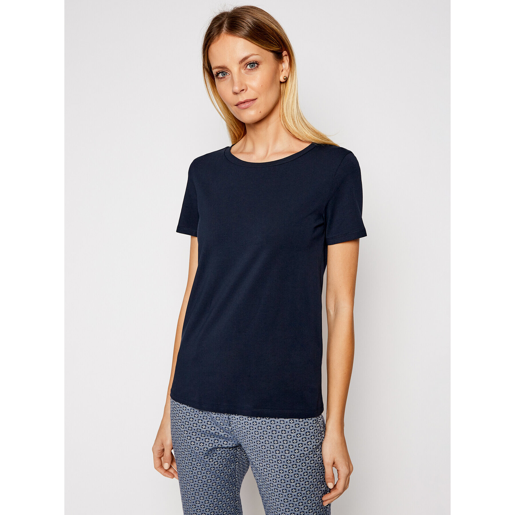 Weekend Max Mara T-Shirt Multib 59710217 Tmavomodrá Regular Fit - Pepit.cz