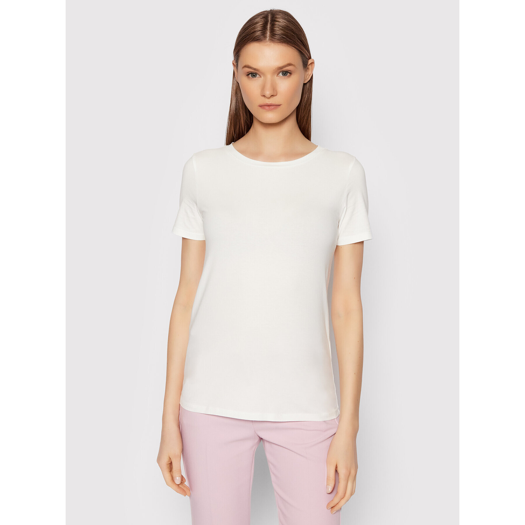 Weekend Max Mara T-Shirt Multib 59710227 Bílá Regular Fit - Pepit.cz