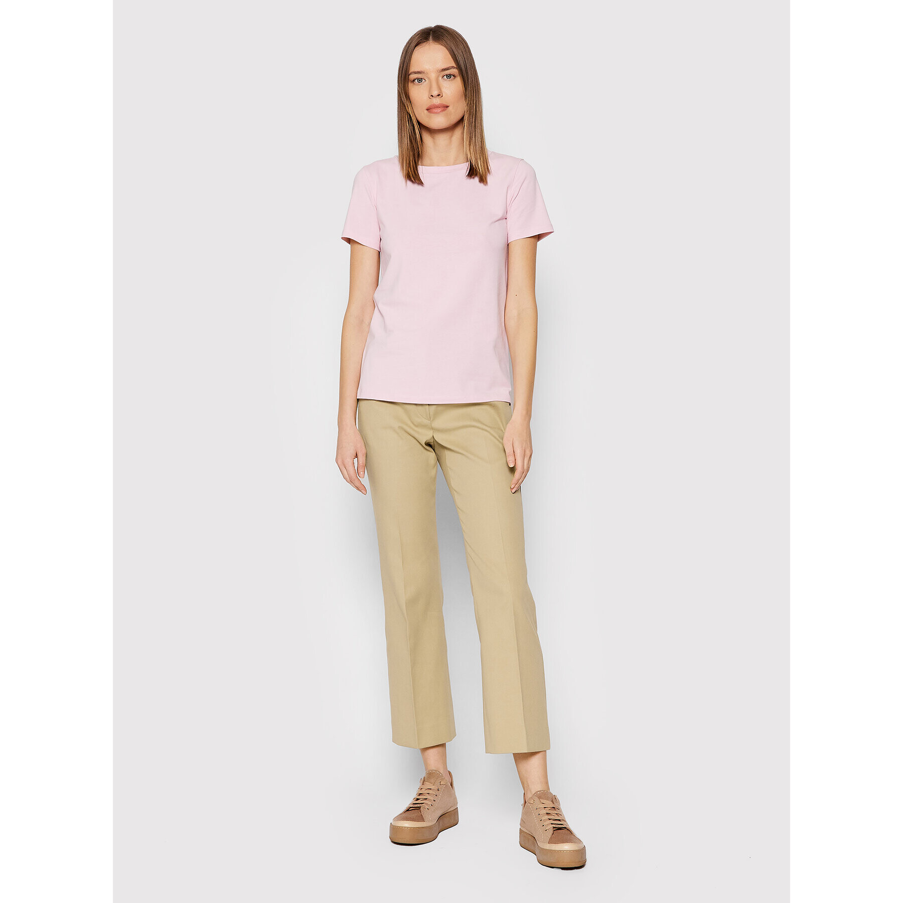 Weekend Max Mara T-Shirt Multib 59710227 Růžová Regular Fit - Pepit.cz