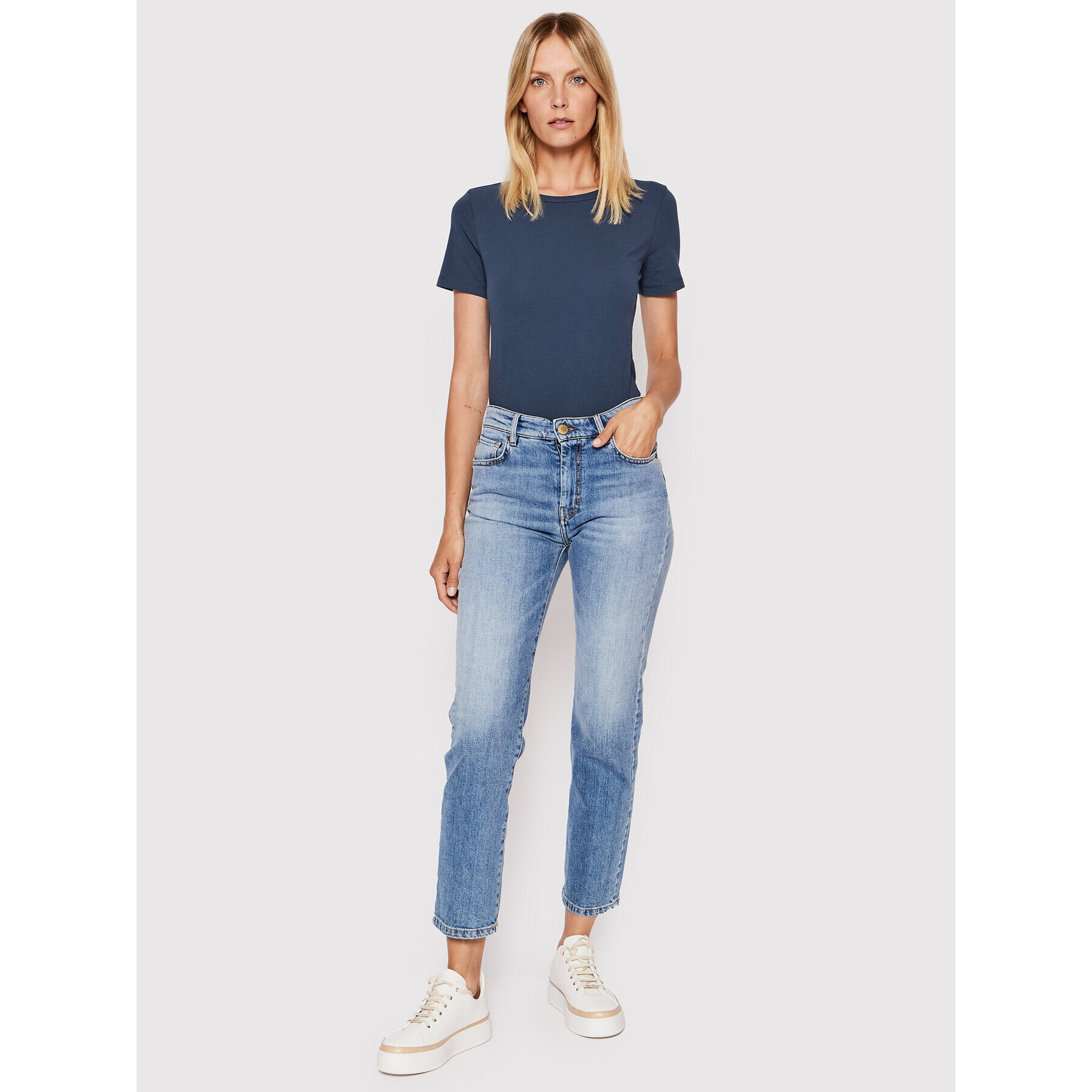 Weekend Max Mara T-Shirt Multib 59760129 Tmavomodrá Regular Fit - Pepit.cz