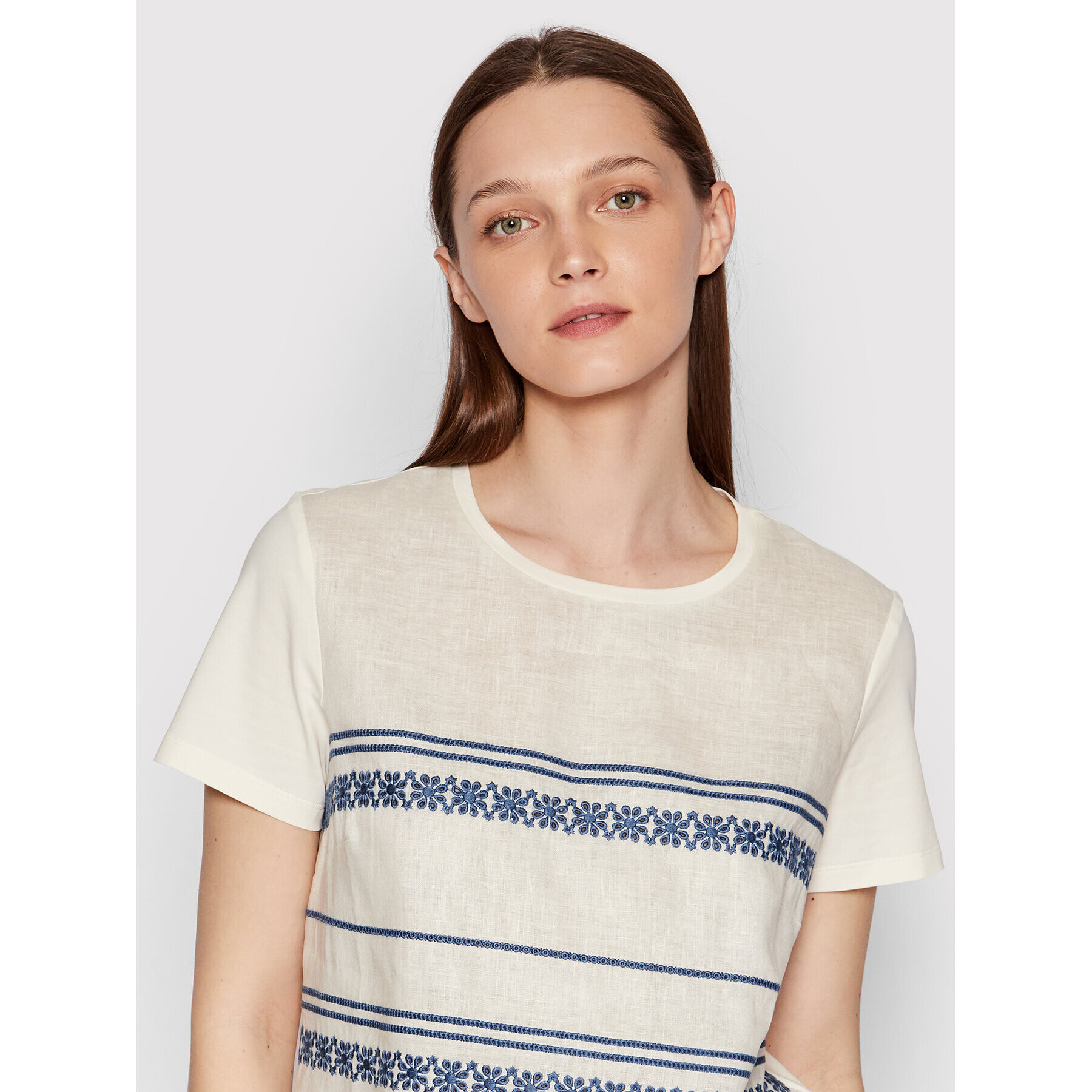 Weekend Max Mara T-Shirt Parsec 59411421 Béžová Regular Fit - Pepit.cz