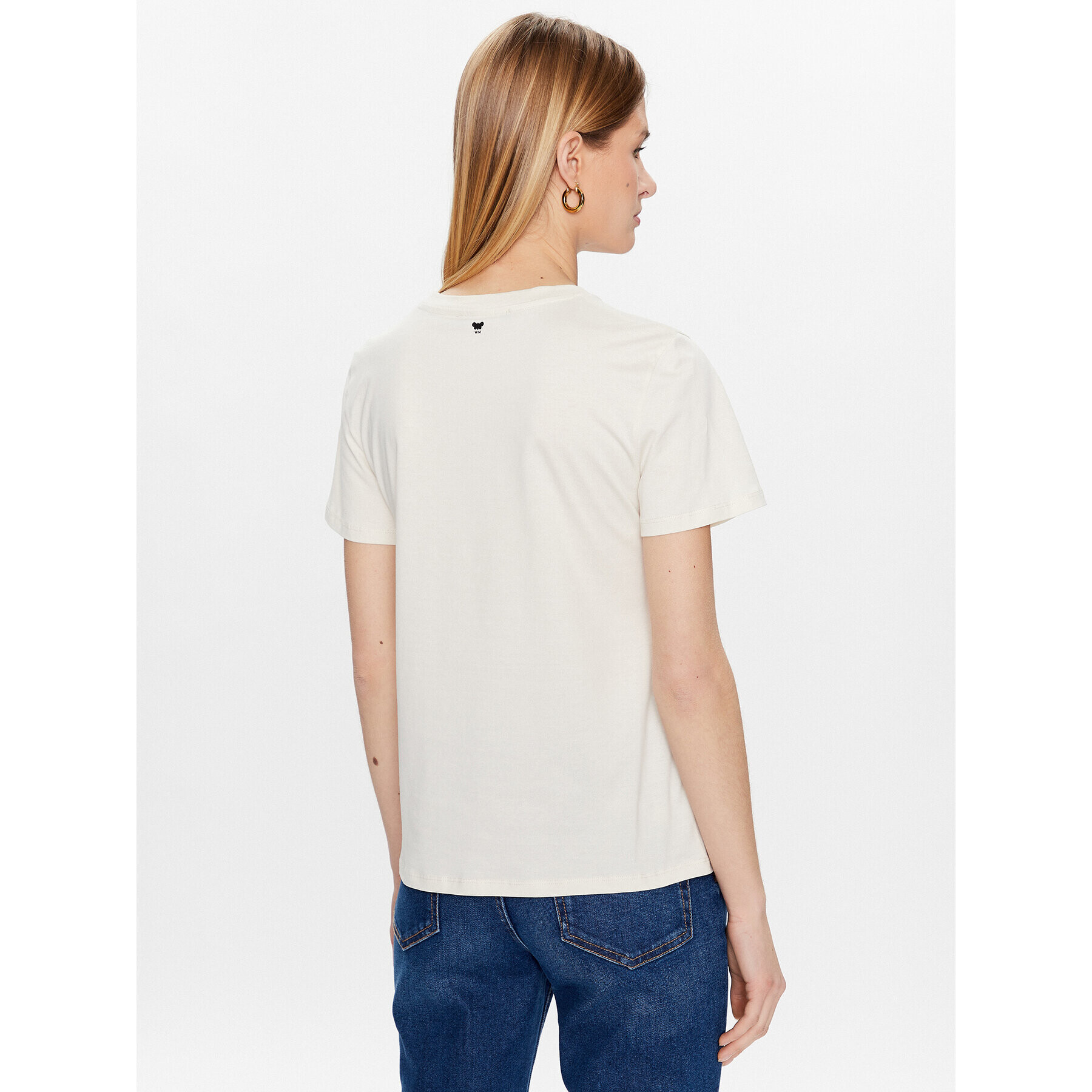 Weekend Max Mara T-Shirt Polka 2359710237 Écru Regular Fit - Pepit.cz