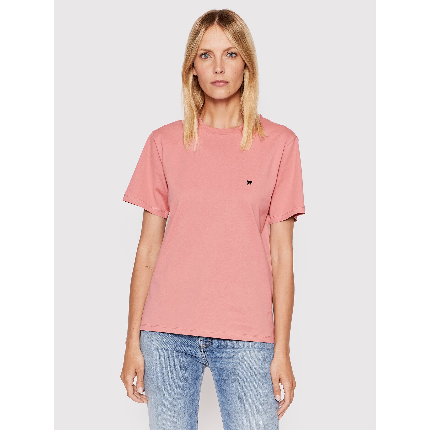 Weekend Max Mara T-Shirt Venaco 59760529 Růžová Relaxed Fit - Pepit.cz