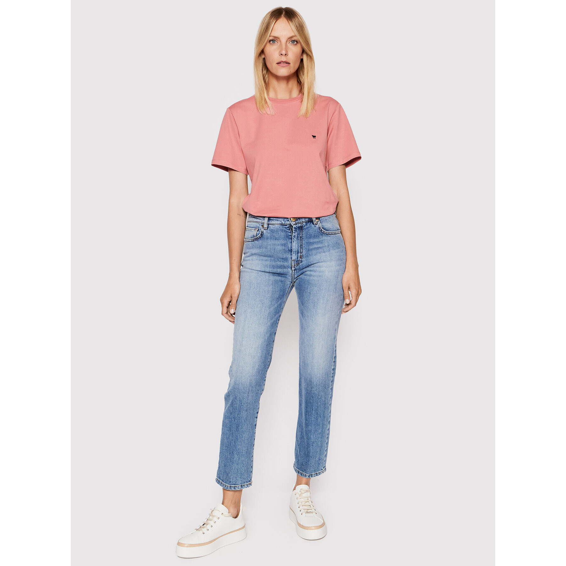 Weekend Max Mara T-Shirt Venaco 59760529 Růžová Relaxed Fit - Pepit.cz