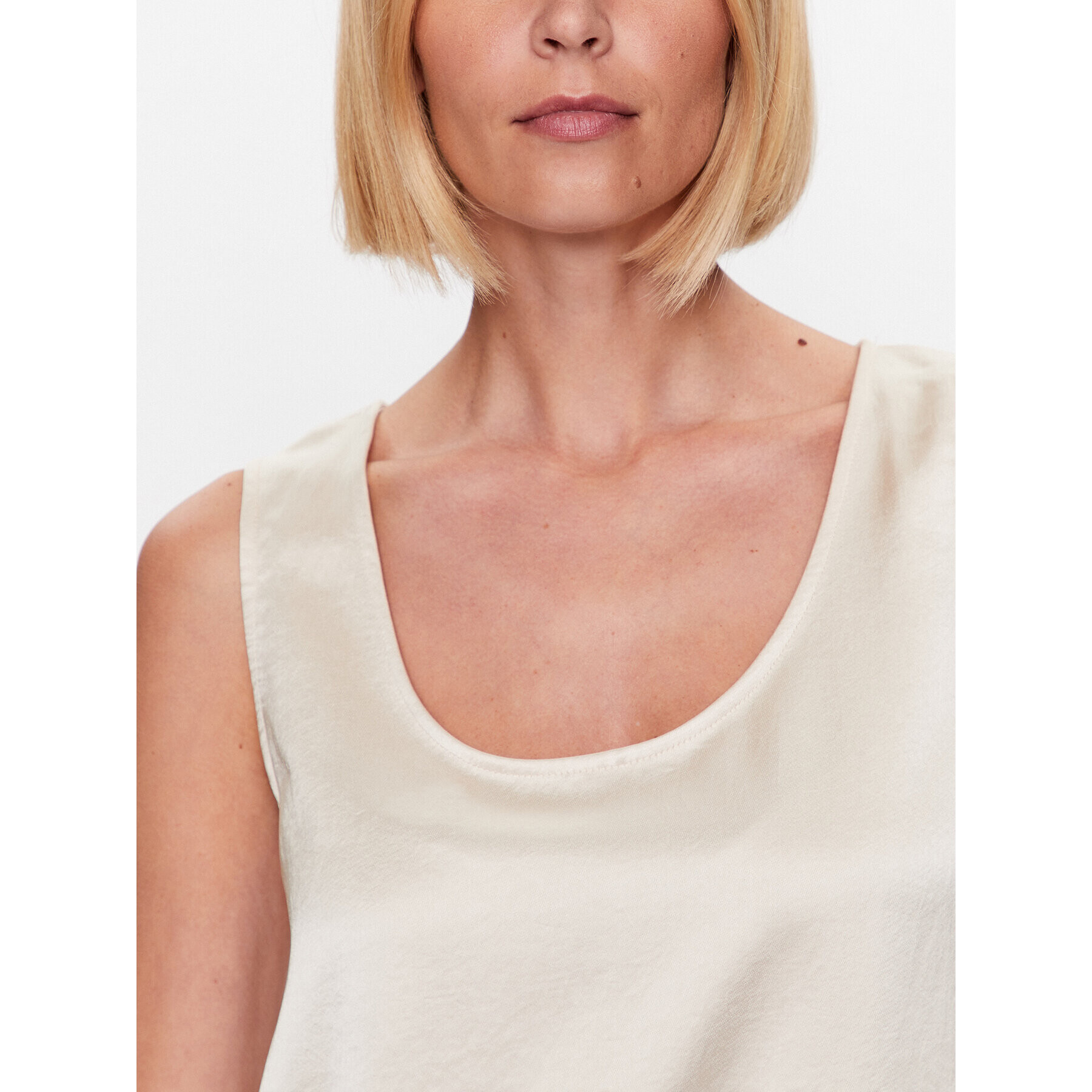 Weekend Max Mara Top Sonale 23594609 Écru Regular Fit - Pepit.cz