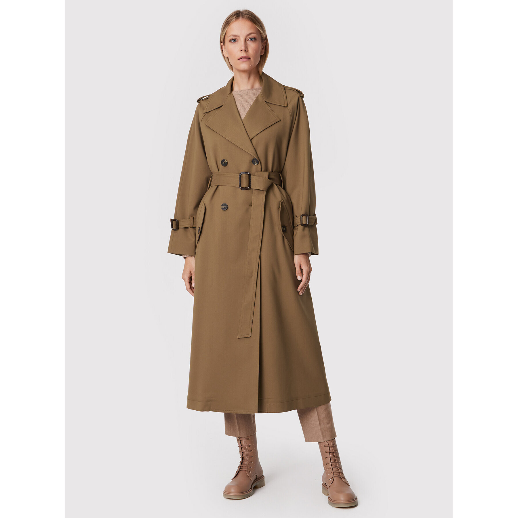 Weekend Max Mara Trenčkot Barni 50260129 Hnědá Regular Fit - Pepit.cz