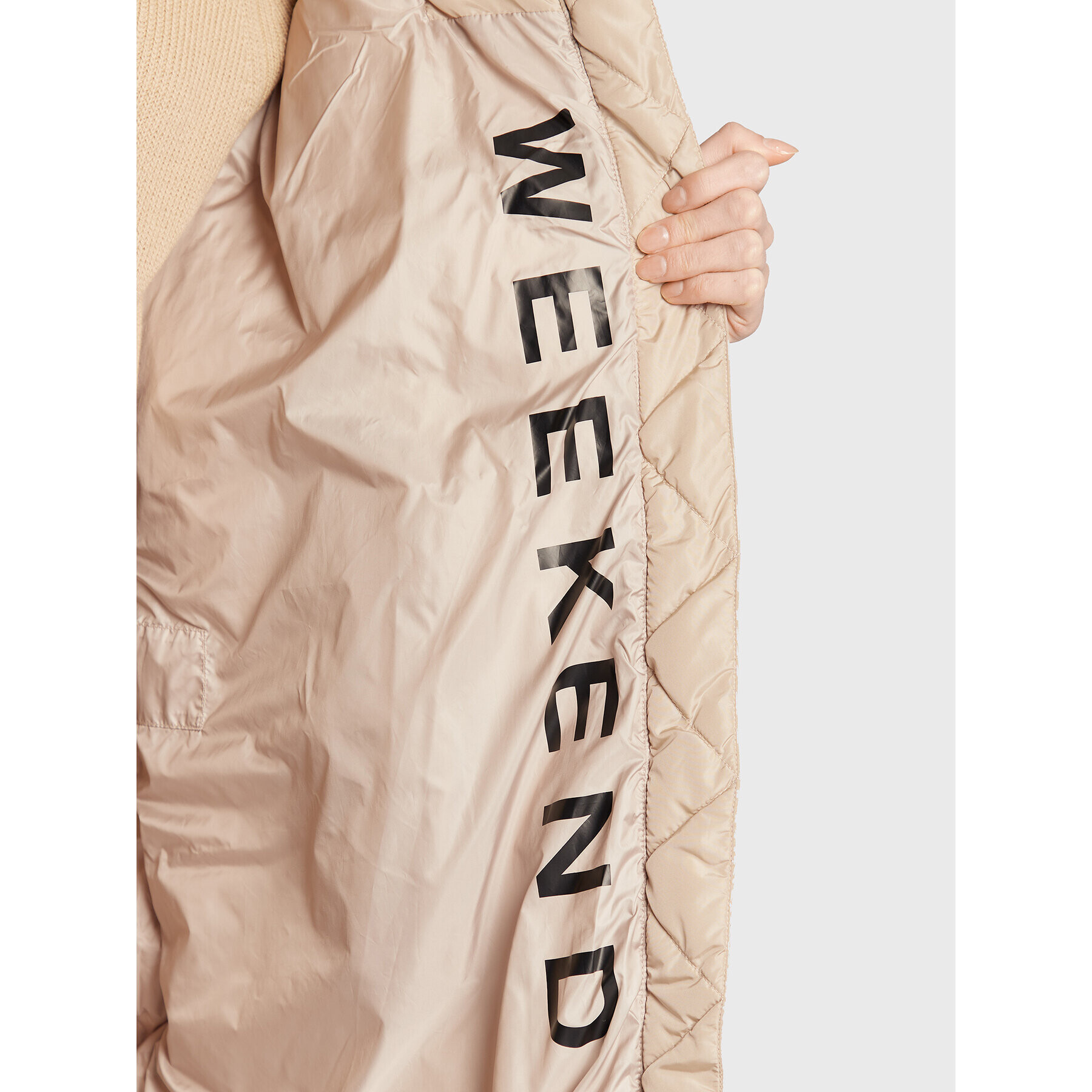 Weekend Max Mara Vatovaná bunda Milord 54960123 Béžová Regular Fit - Pepit.cz