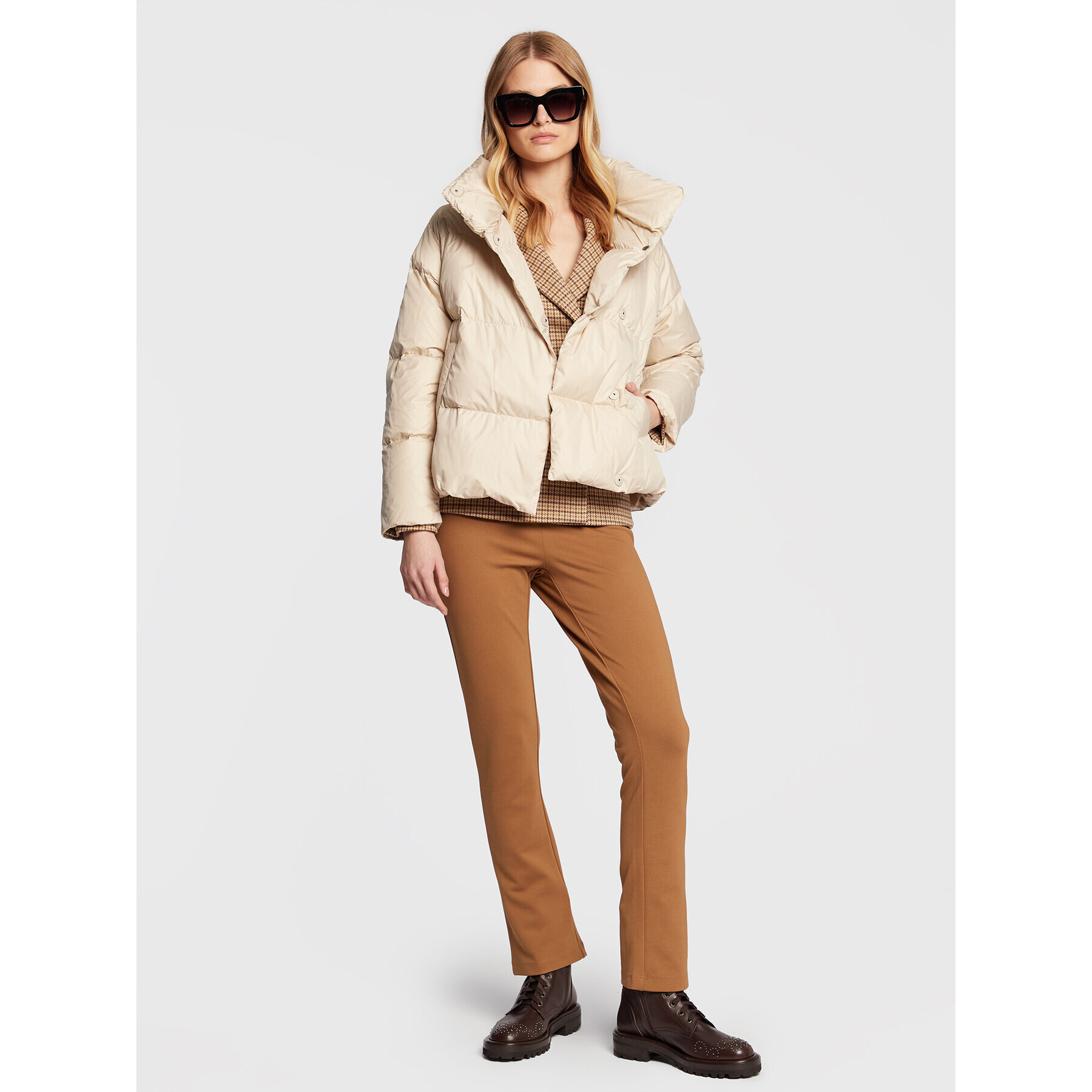 Weekend Max Mara Vatovaná bunda Oblato 54860923 Béžová Regular Fit - Pepit.cz