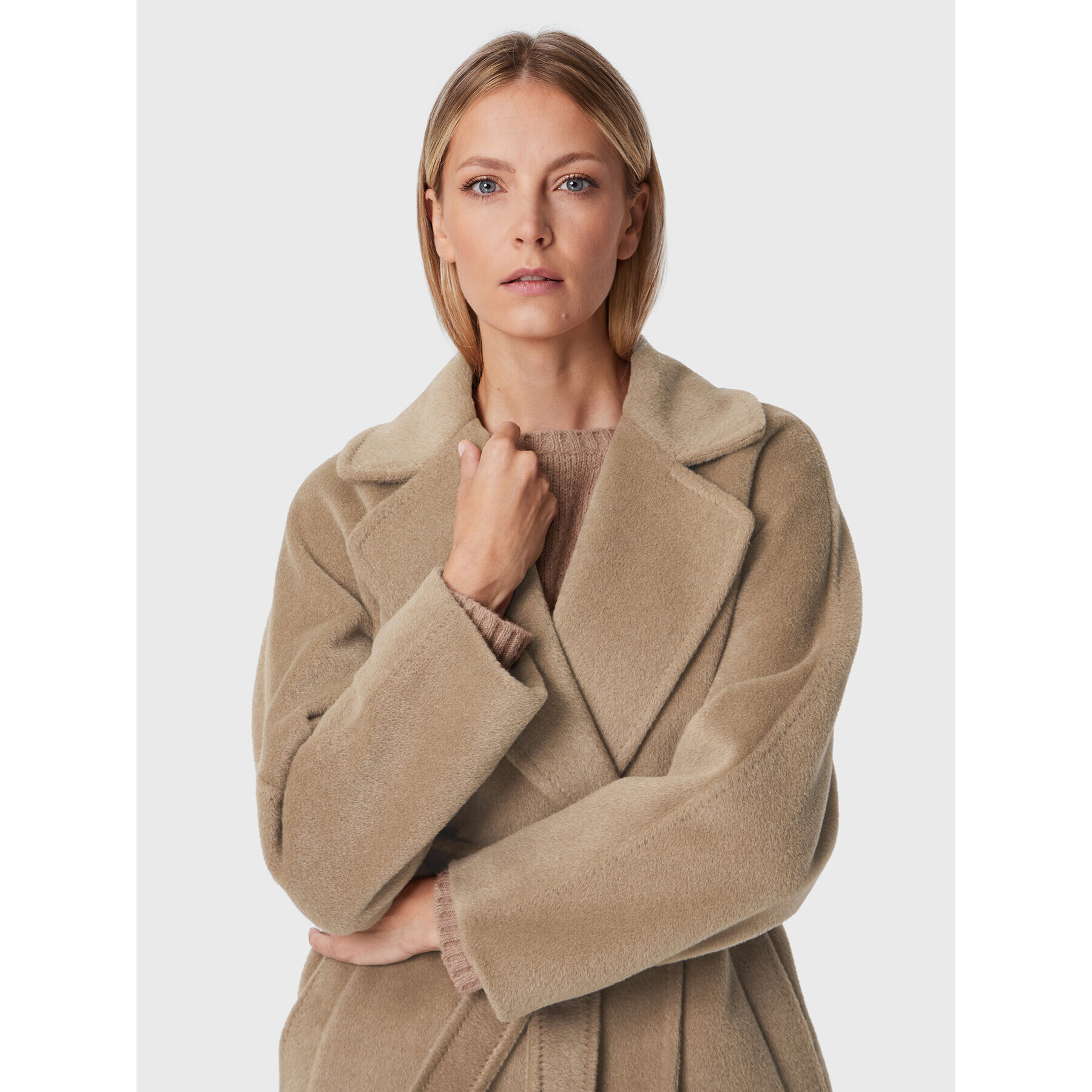 Weekend Max Mara Vlněný kabát Tempera 50160423 Hnědá Regular Fit - Pepit.cz