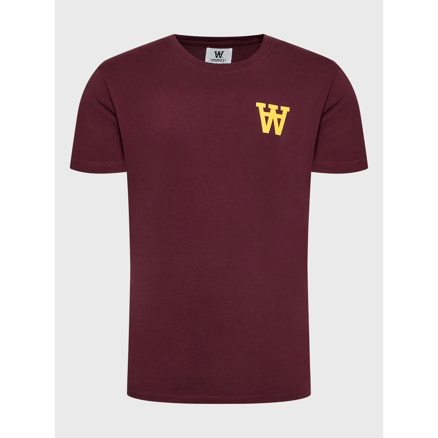 Wood Wood T-Shirt Ace 10235702-2222 Bordó Standard Fit - Pepit.cz