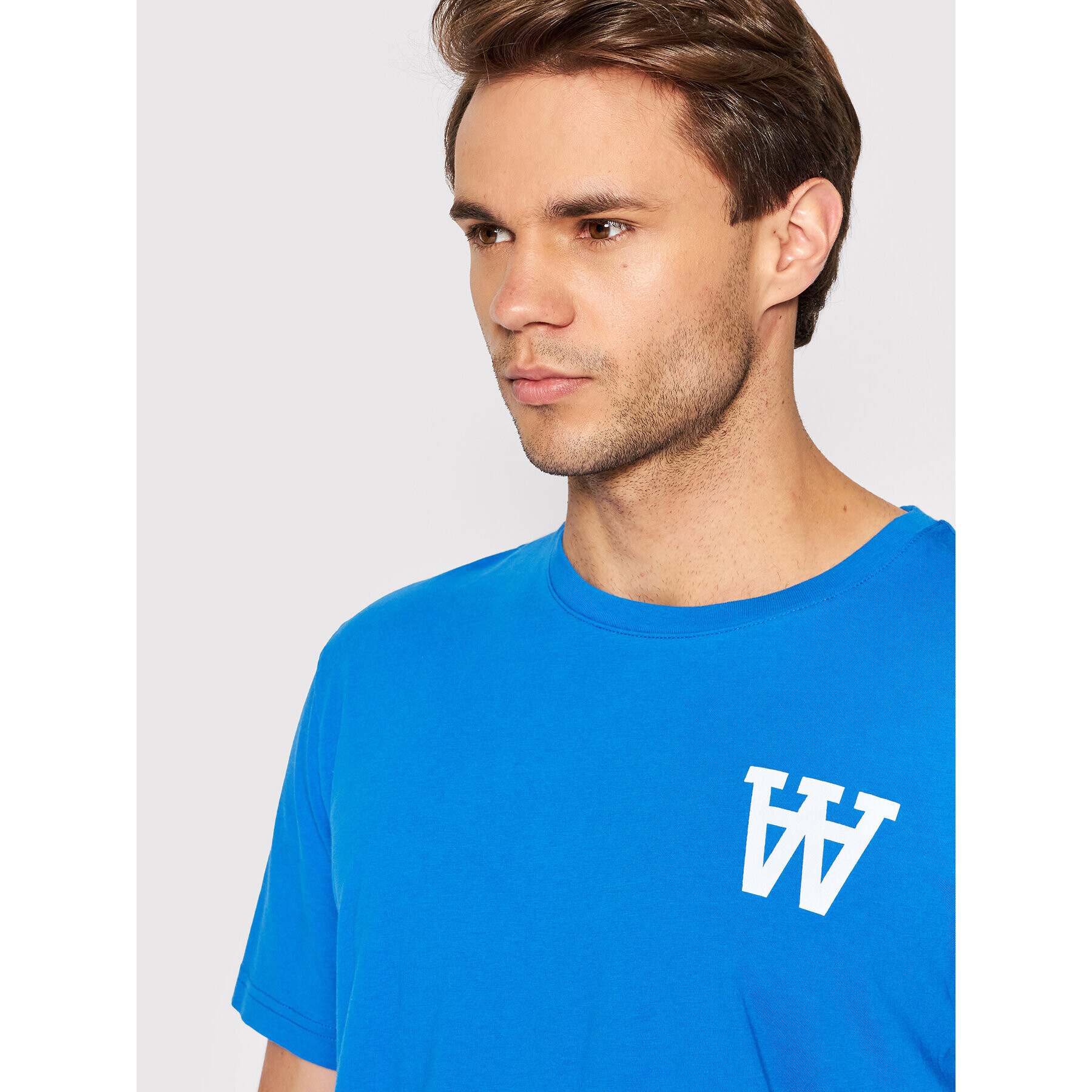 Wood Wood T-Shirt Ace 10295702-2222 Modrá Regular Fit - Pepit.cz