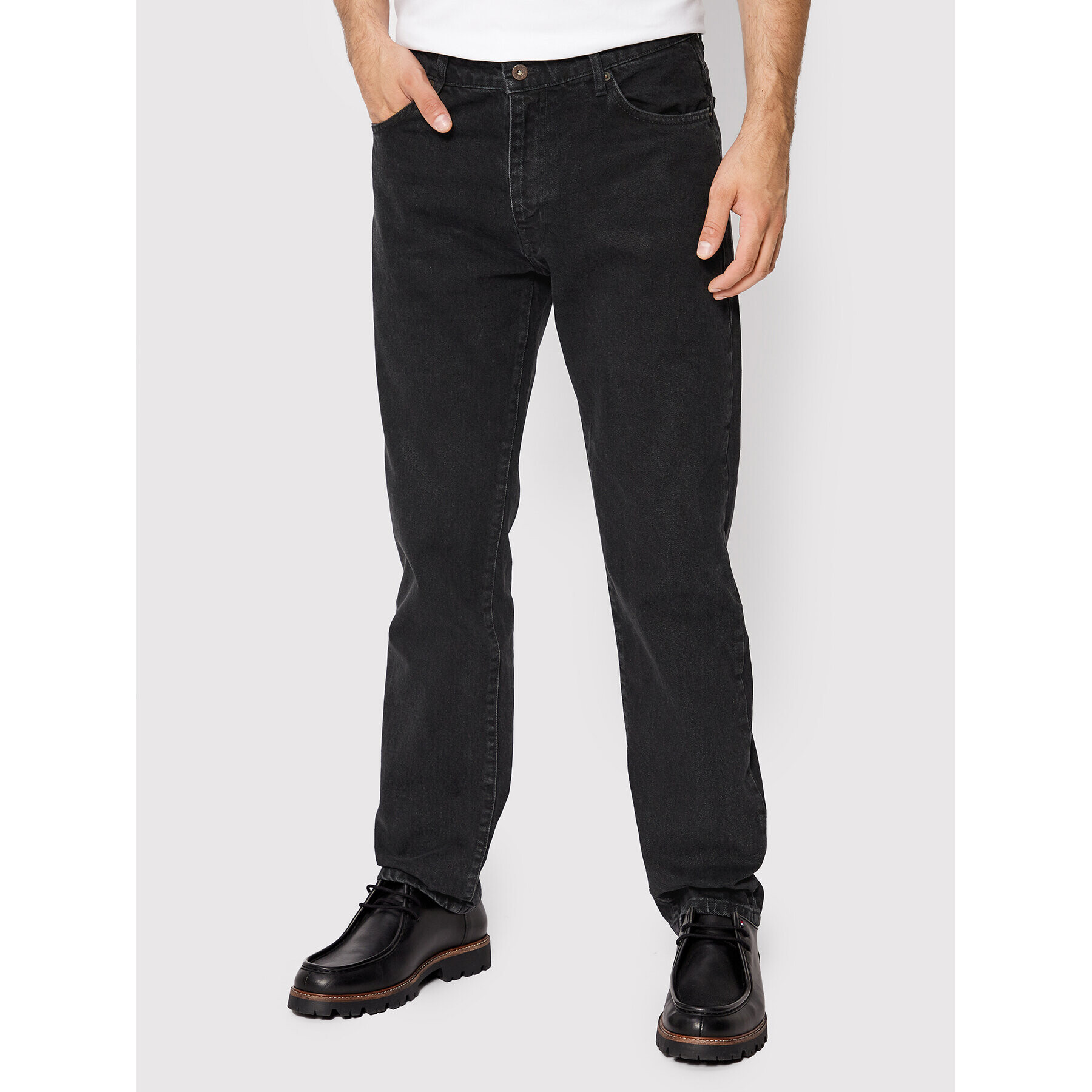 Woodbird Jeansy Doc Raven 2146-104 Černá Regular Fit - Pepit.cz