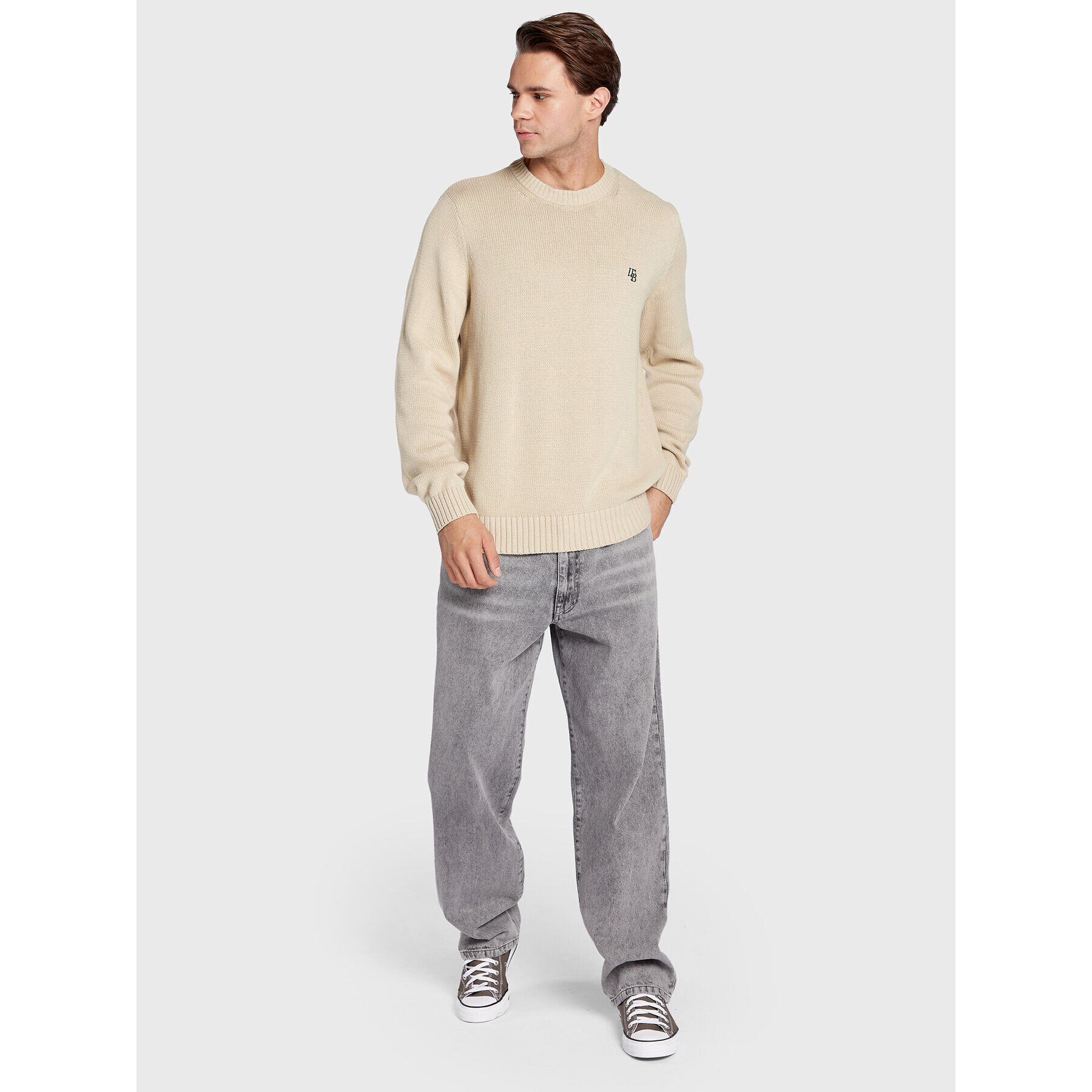 Woodbird Jeansy Leroy 2236-105 Šedá Relaxed Fit - Pepit.cz