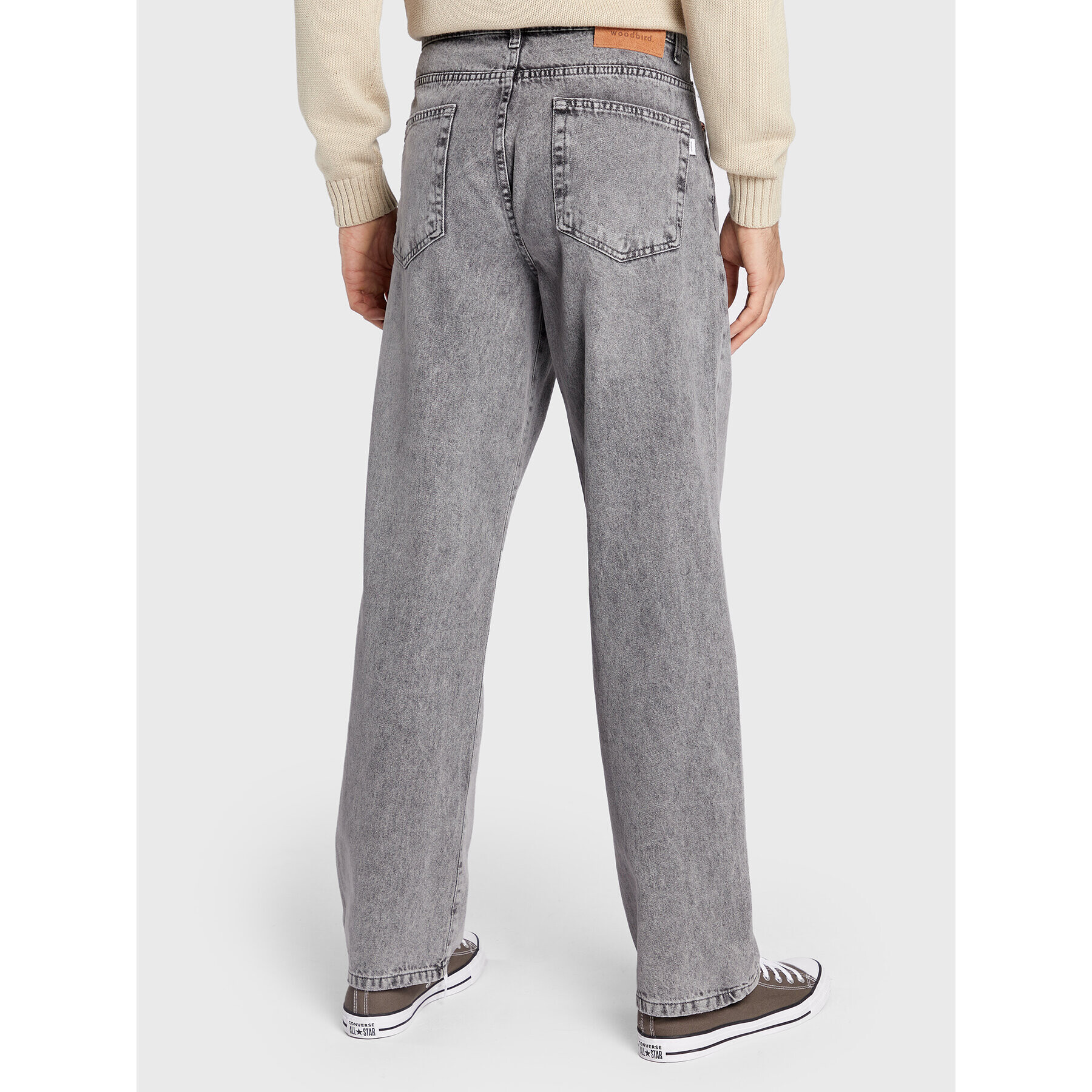 Woodbird Jeansy Leroy 2236-105 Šedá Relaxed Fit - Pepit.cz