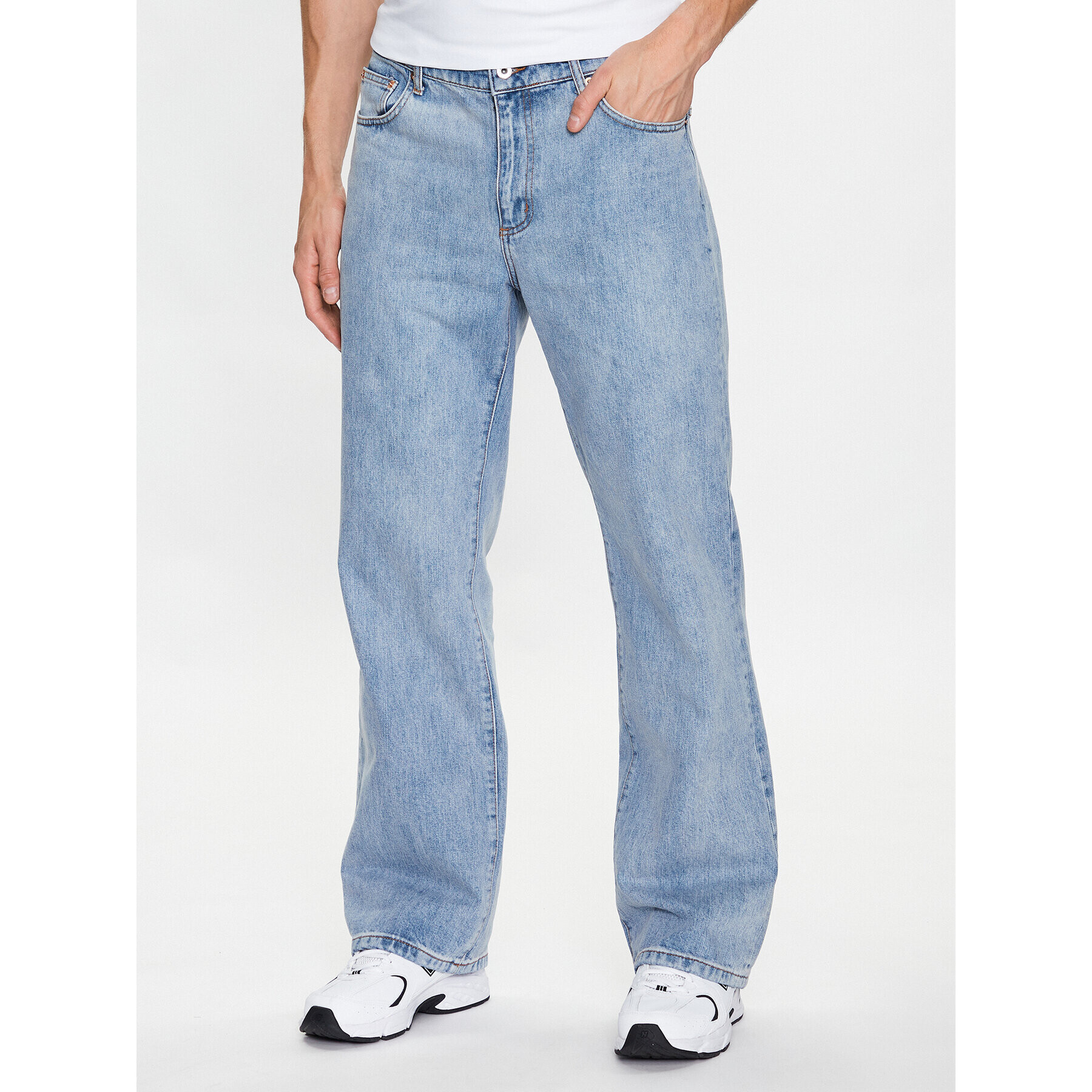 Woodbird Jeansy Wik Stein 2316-108 Modrá Regular Fit - Pepit.cz