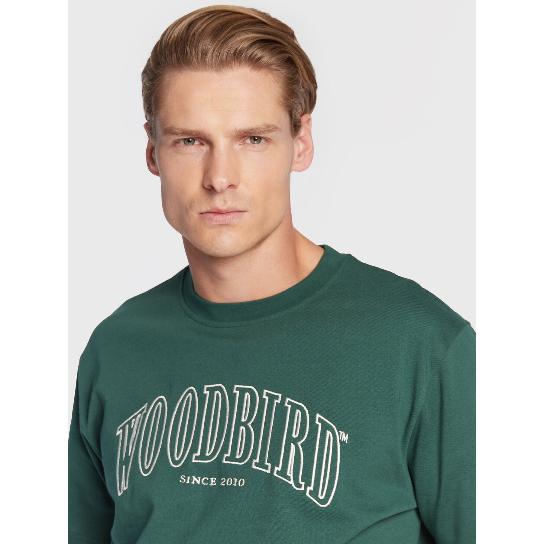 Woodbird T-Shirt Rics Cover 2246-402 Zelená Regular Fit - Pepit.cz