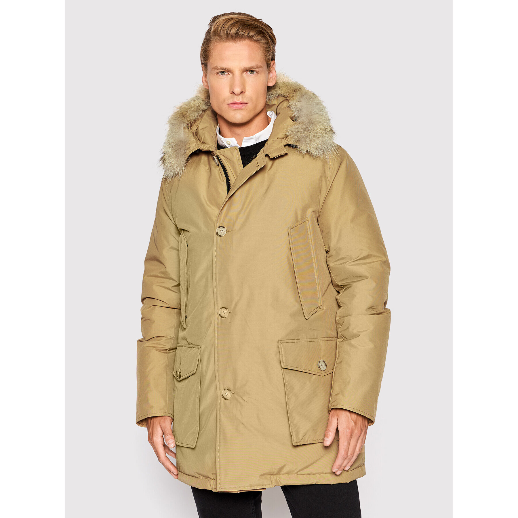 Woolrich Parka Arctic CFWOOU0482MRUT0001 Béžová Regular Fit - Pepit.cz