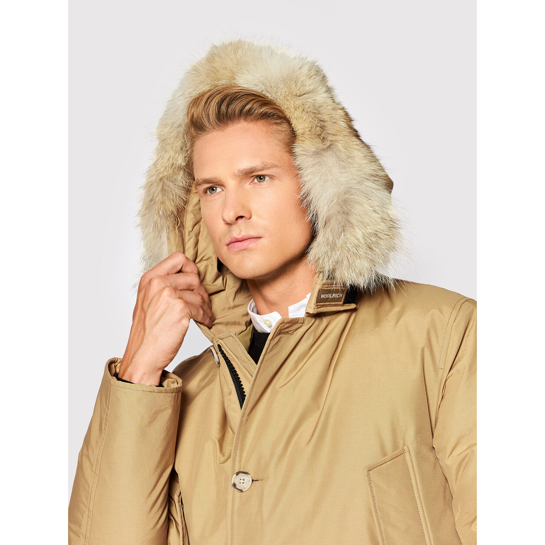 Woolrich Parka Arctic CFWOOU0482MRUT0001 Béžová Regular Fit - Pepit.cz