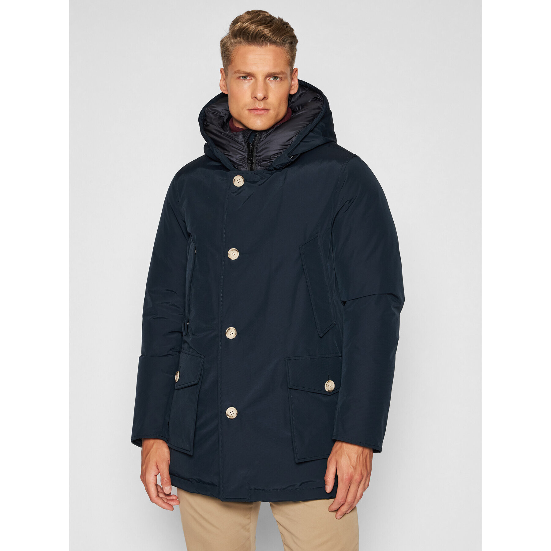 Woolrich Parka Arctic CFWOOU0483MRUT001 Tmavomodrá Regular Fit - Pepit.cz