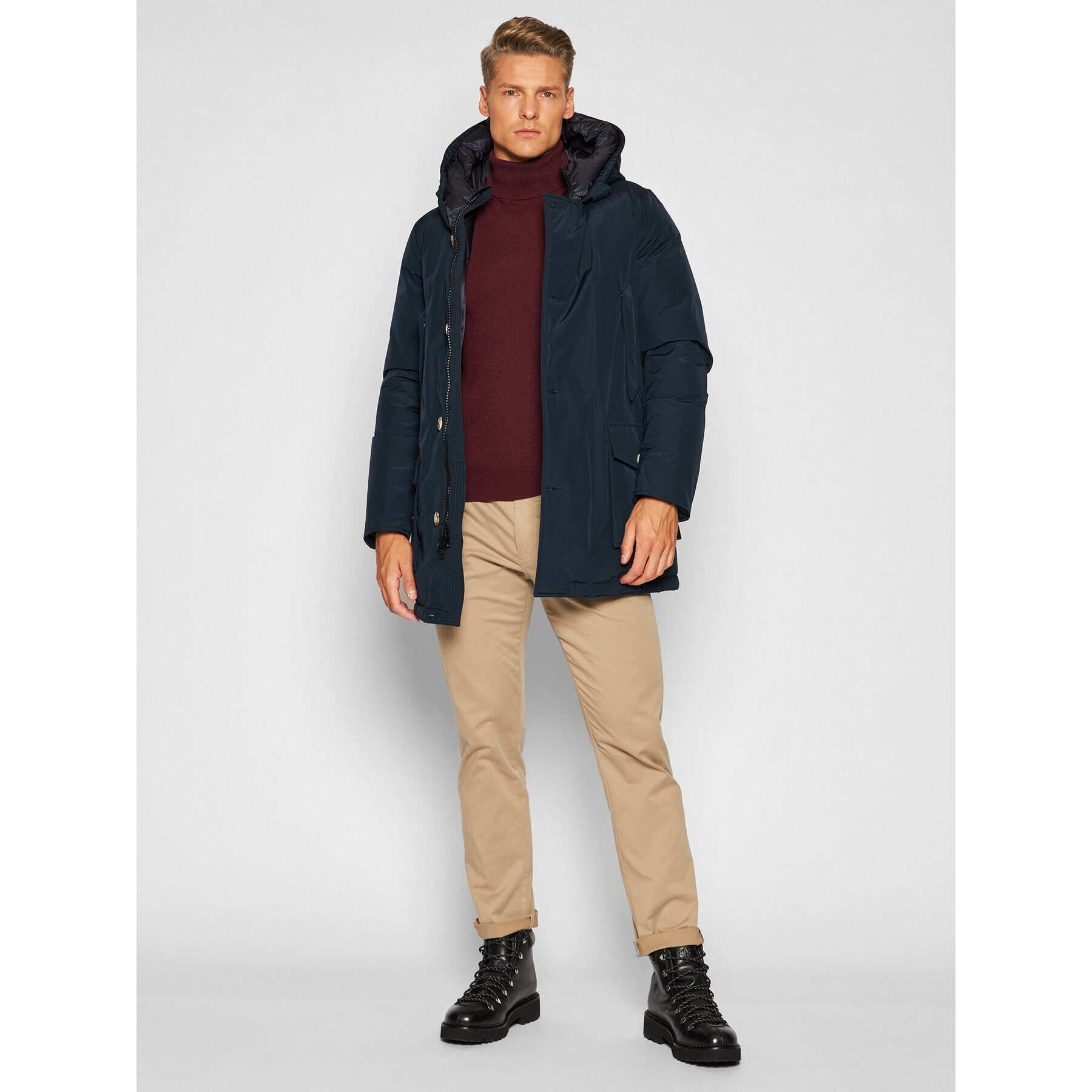 Woolrich Parka Arctic CFWOOU0483MRUT001 Tmavomodrá Regular Fit - Pepit.cz